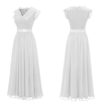 CALIYO Abendkleid Damen Ballkleid Maxi Lang Abendkleider Elegant für Hochzeit Spitzen Cocktailkeid