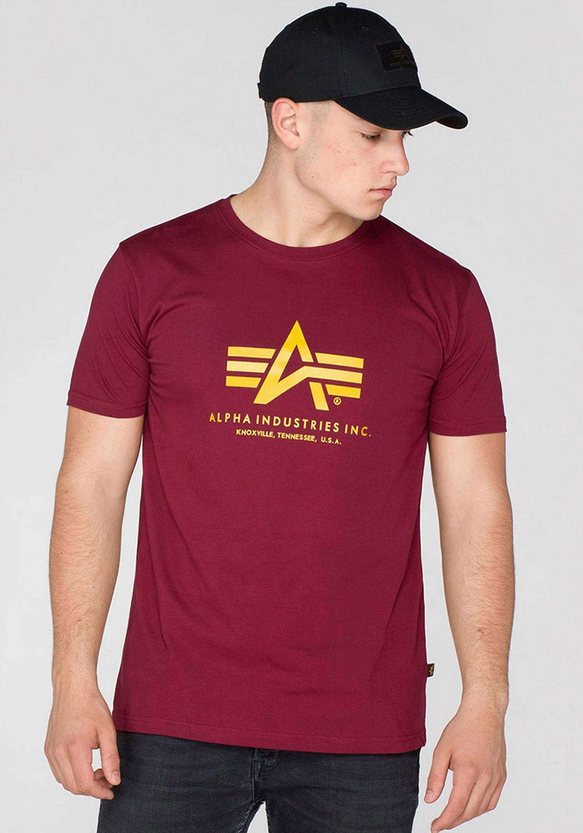 Alpha Industries burgundy T-Shirt T-Shirt Basic