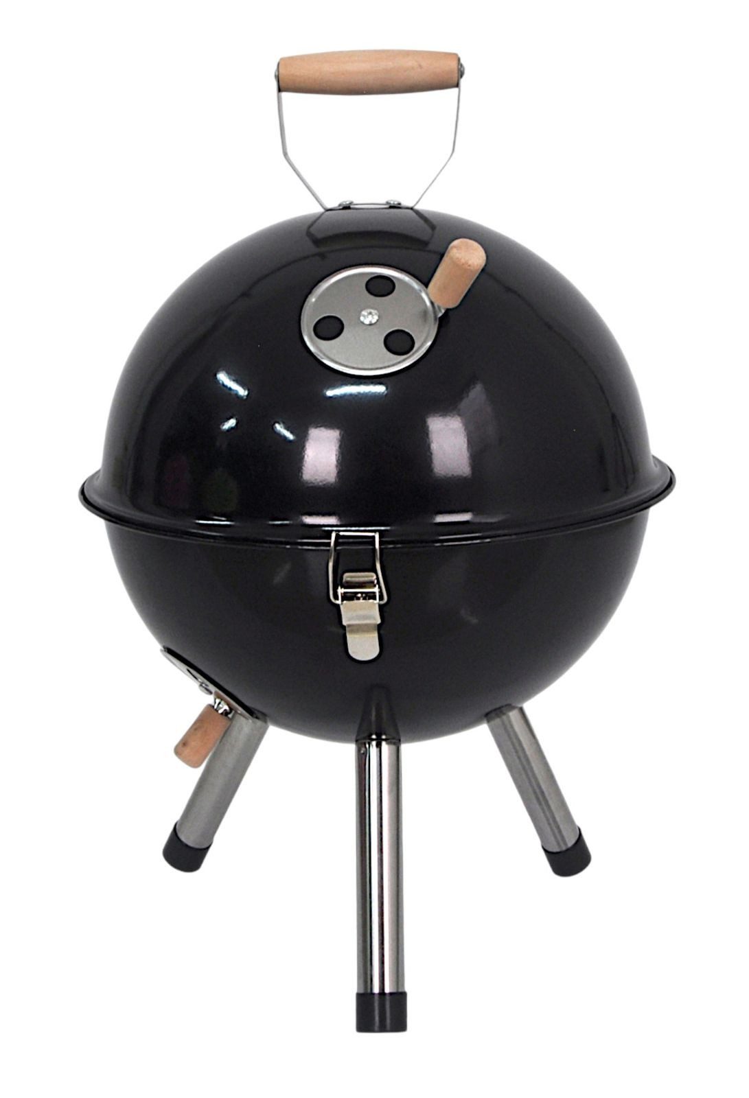 BURI Holzkohlegrill Barbecue Kugel-Tischgrill Campinggrill Picknickgrill Holzkohlegrill