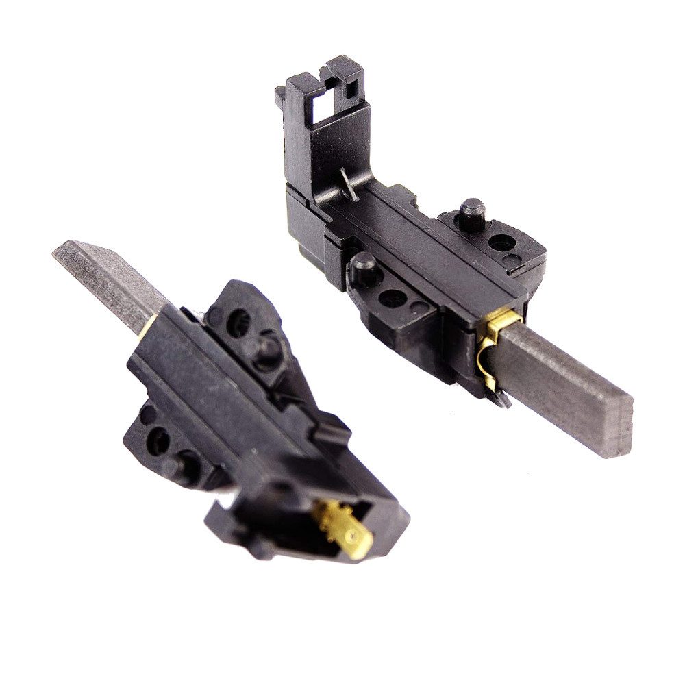 Trade-Shop Ersatzbürste 2x passend für CESET-Motoren wie Whirlpool 481236248004 AEG 5021639700, 5mm x 13,5mm x 32mm Motorkohlen Kohlebürsten Schleifkohlen, (2-tlg), Geeignet für viele Waschmaschinen-Motoren - mit Halter