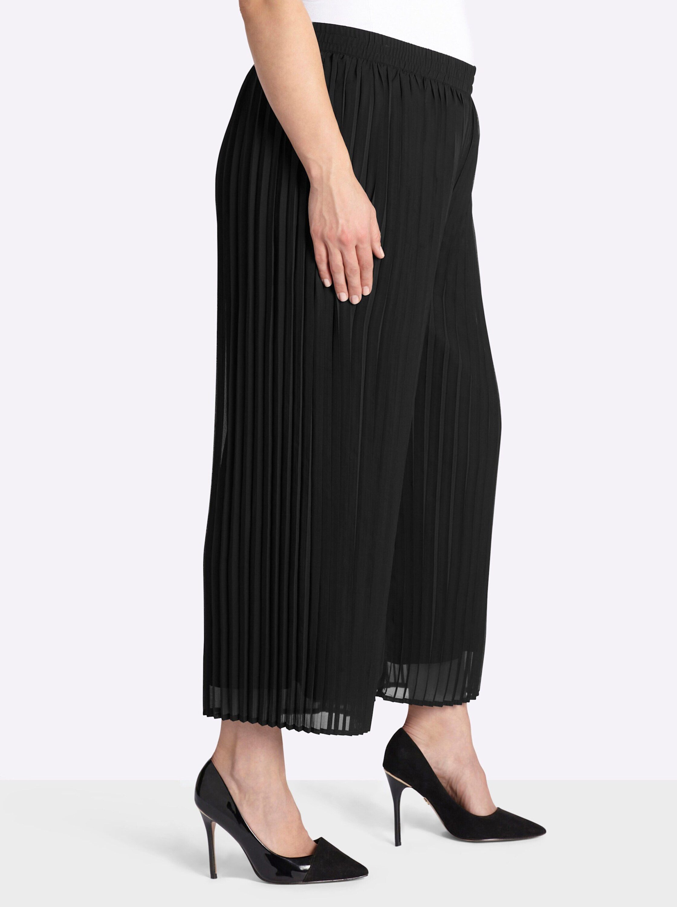 Sheego Shorts Plisseehose erhöht