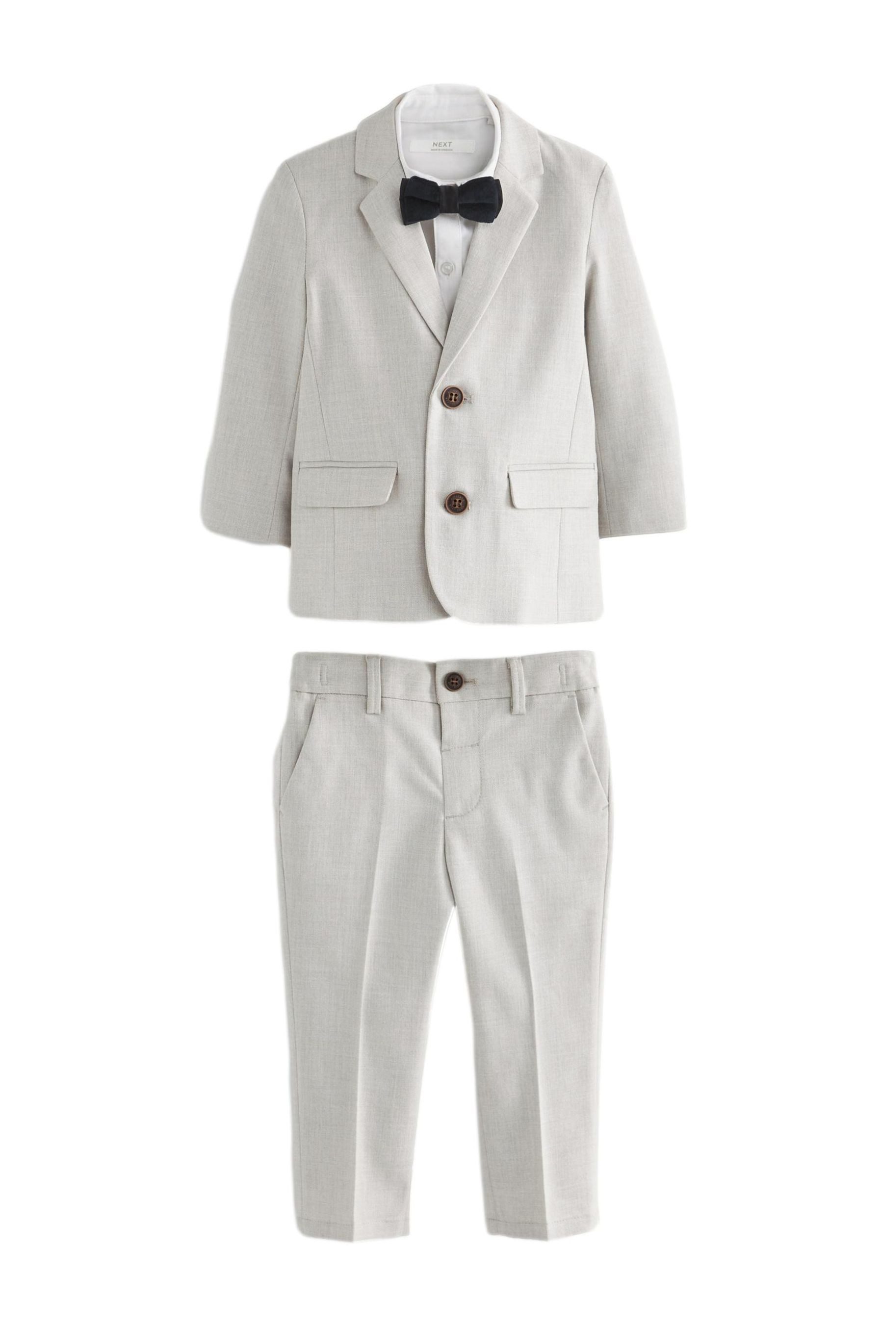 Next Kinderanzug Jacke, Hemd, Hose und Fliege aus Samt im Set (4-tlg)