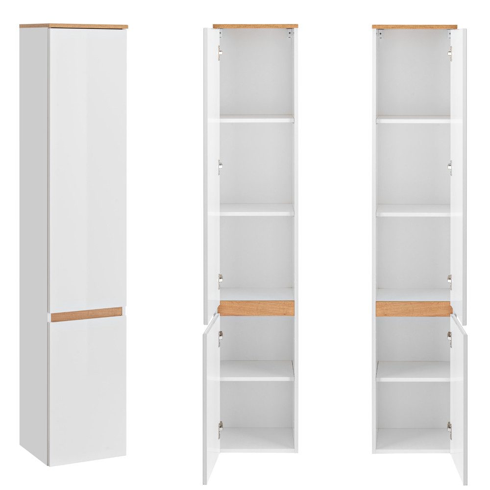 Lomadox Hochschrank CAMPOS-56 Badezimmer mit 2 günstig online kaufen