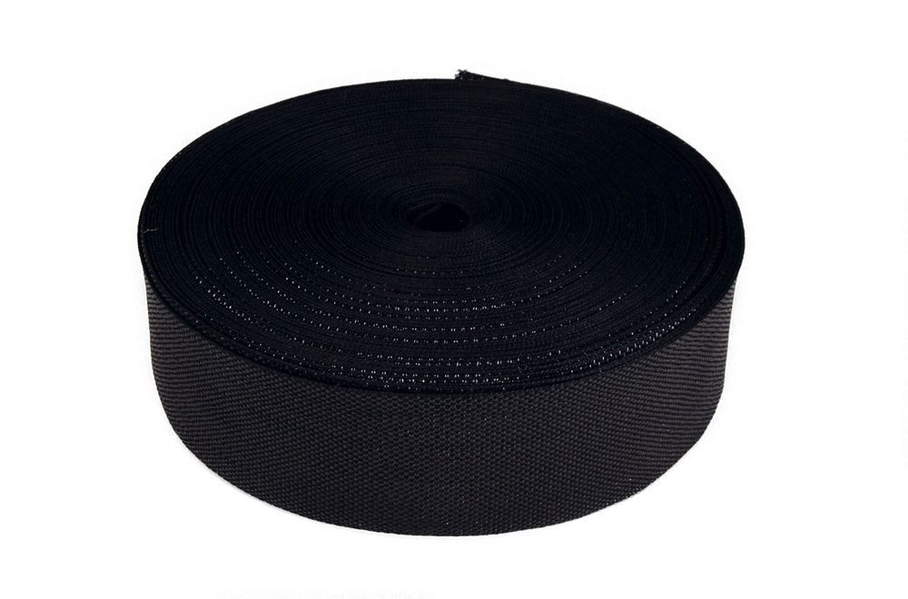 Heiro Nachfüllpack 50 Meter Polster Gurte Polyester Unelastisch Schwarz