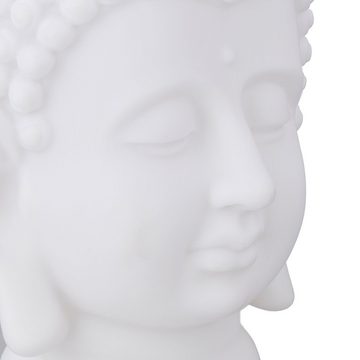 relaxdays Buddhafigur 4 x Buddha Kopf