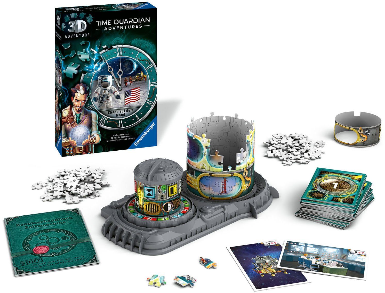 Ravensburger 3D-Puzzle Time Chaos schützt weltweit Made auf Guardians, 216 Mond, dem - - in Puzzleteile, FSC® Europe, Wald
