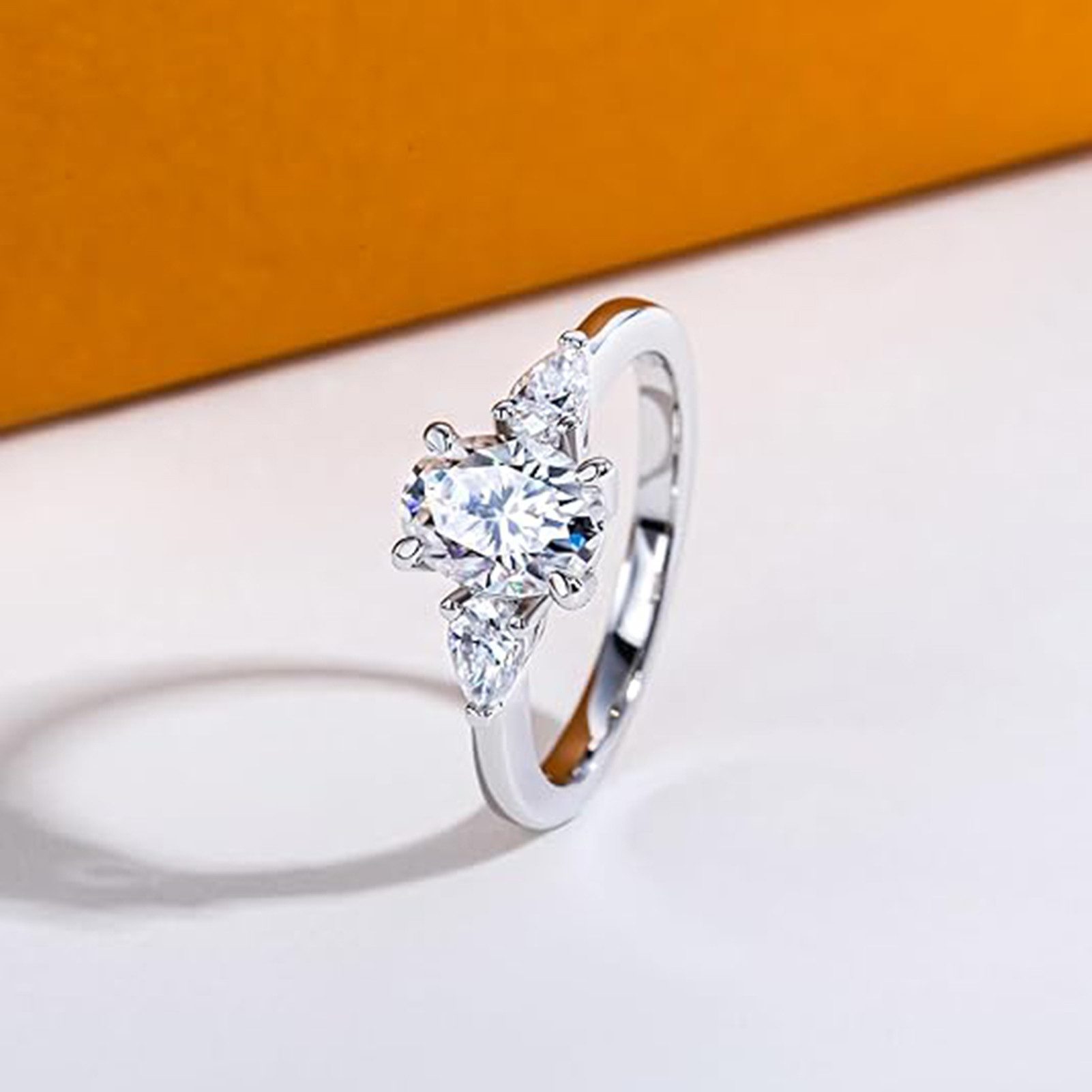Jumpeak Diamantring 1,5 KaratDiamantrin,Trauring,Verlobungsring,Ringe für MännerundFrauen, geschenkfürfrau,Jubiläumsgeschenk,Valentinstagsgeschenk,freundgeschenk