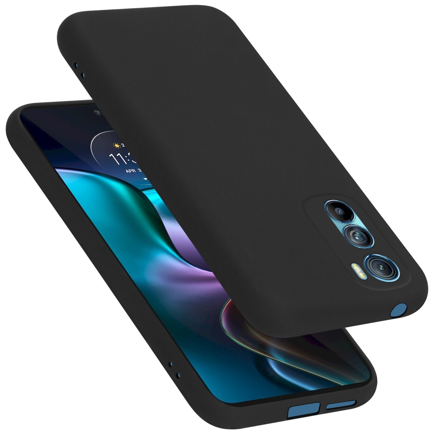 Cadorabo Handyhülle für Motorola EDGE 30 Hülle Motorola EDGE 30, Flexible Hülle TPU Silikon Schutzhülle Back Cover Case