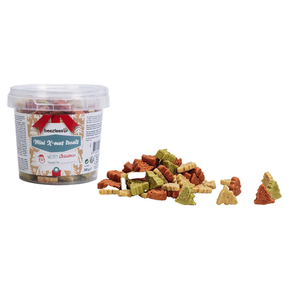 Beeztees Hundesnack X-Mas Mini 200 g, Snack für: Hund