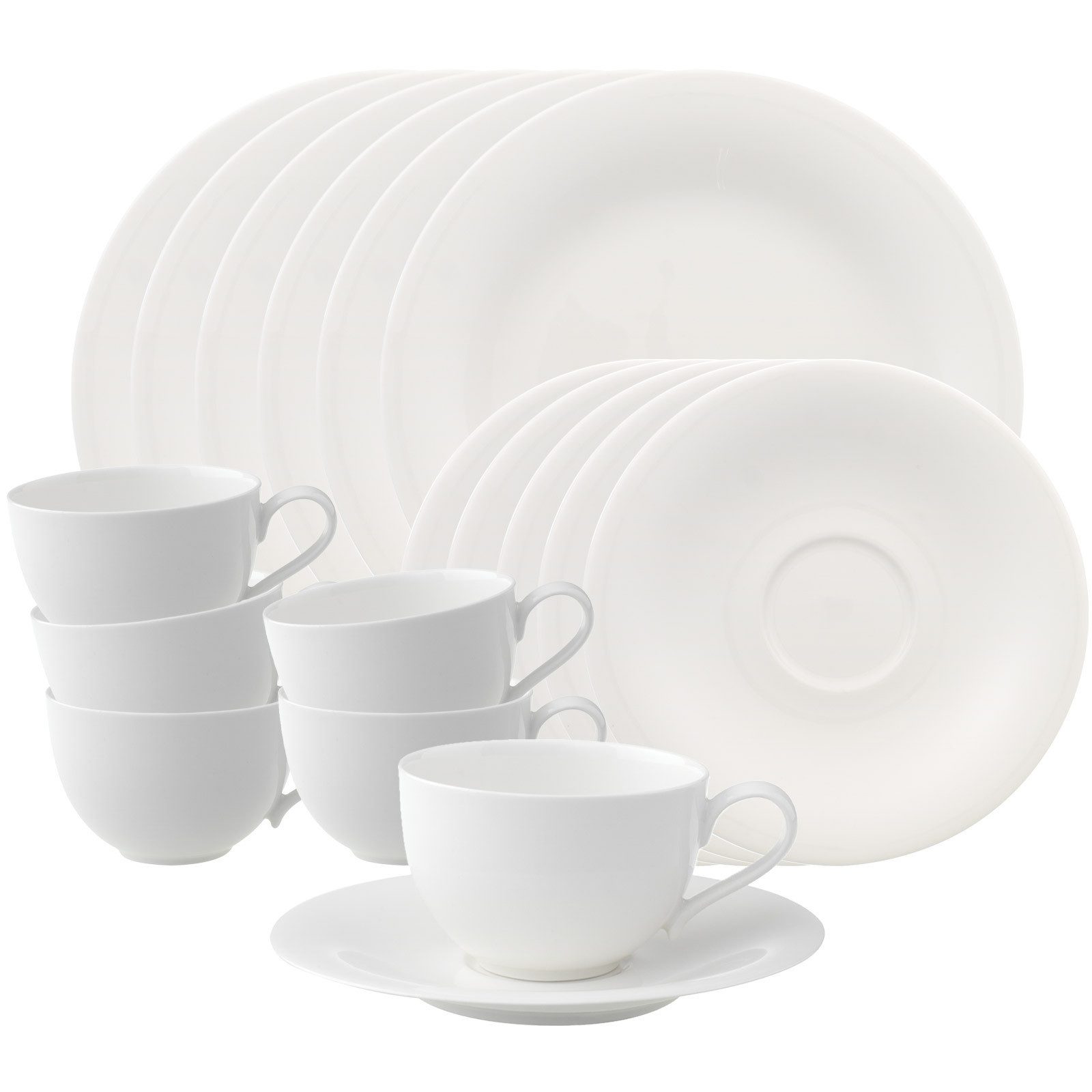 Villeroy & Boch Комбинированное обслуживание New Cottage Basic Кофейный сервиз 18er Set (18-tlg), Porzellan