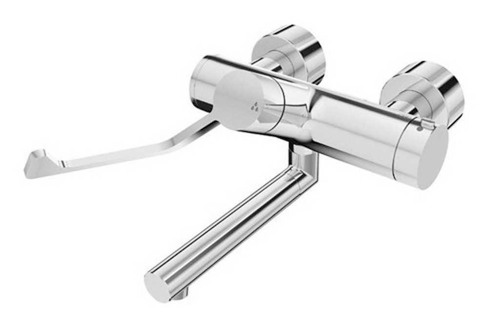 Schell Waschtischarmatur Vitus Aufputz Thermostat Klinik-Armhebel Ausladung 270 mm Chrom