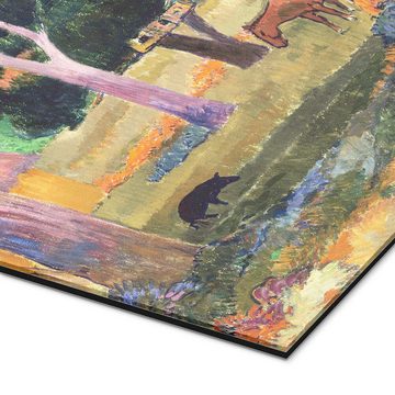 Posterlounge XXL-Wandbild Paul Gauguin, Landschaft mit einem Schwein und einem Pferd (Hiva Oa), Malerei