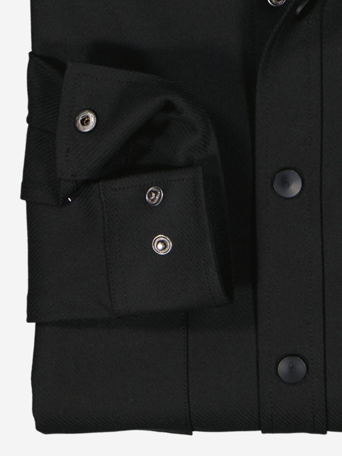 emilio adani Langarmhemd Herren Overshirt uni, Schwarz