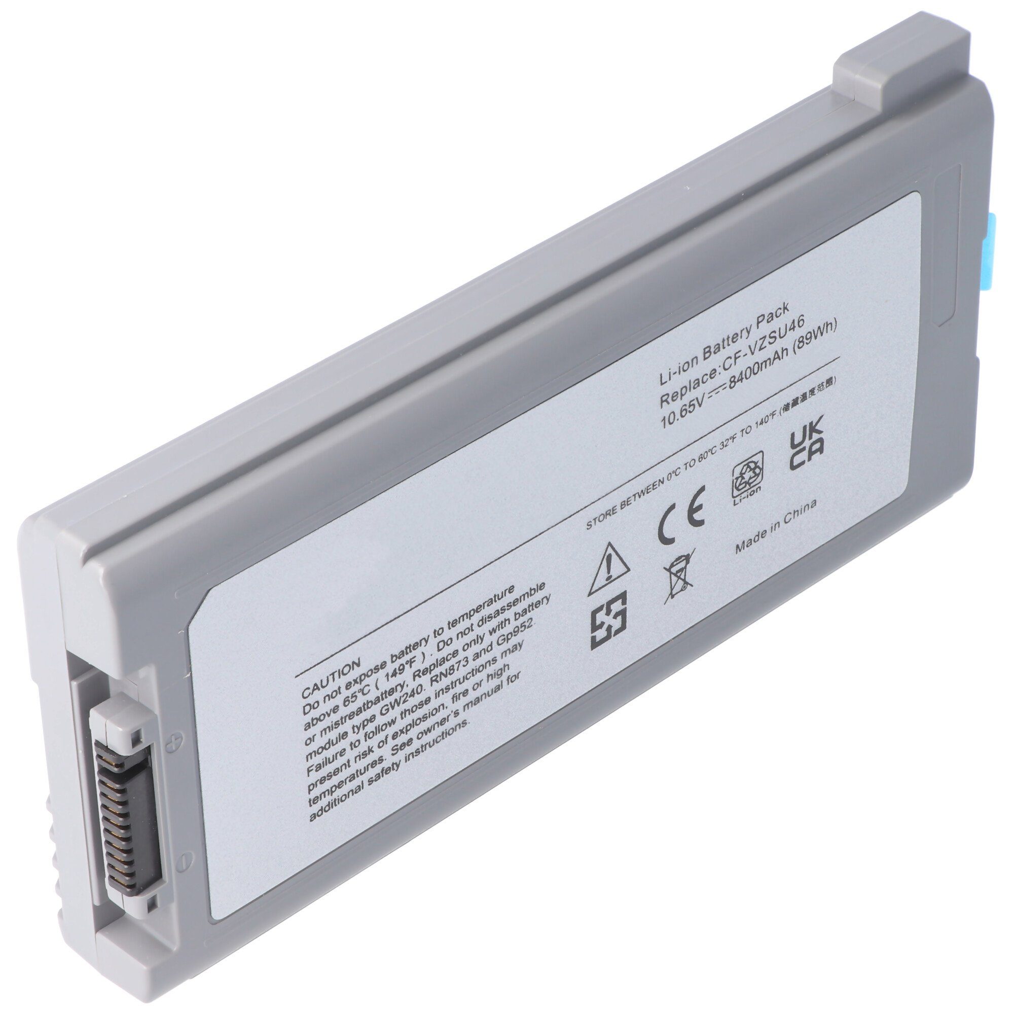 AccuCell Akku passend für Panasonic ToughBook CF53, Li-Ion, 10,65V, 8400mAh, 8 Akku 8400 mAh (10,7 V)