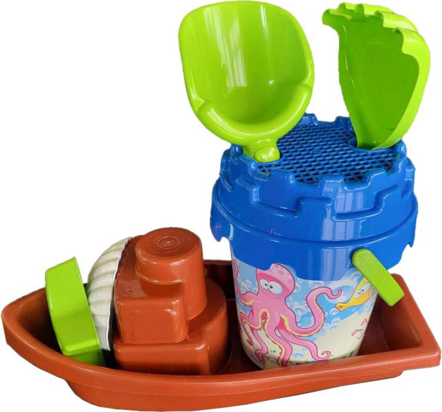 Spiel Outdoor active Eimergarnitur mit Boot, 7-teilig