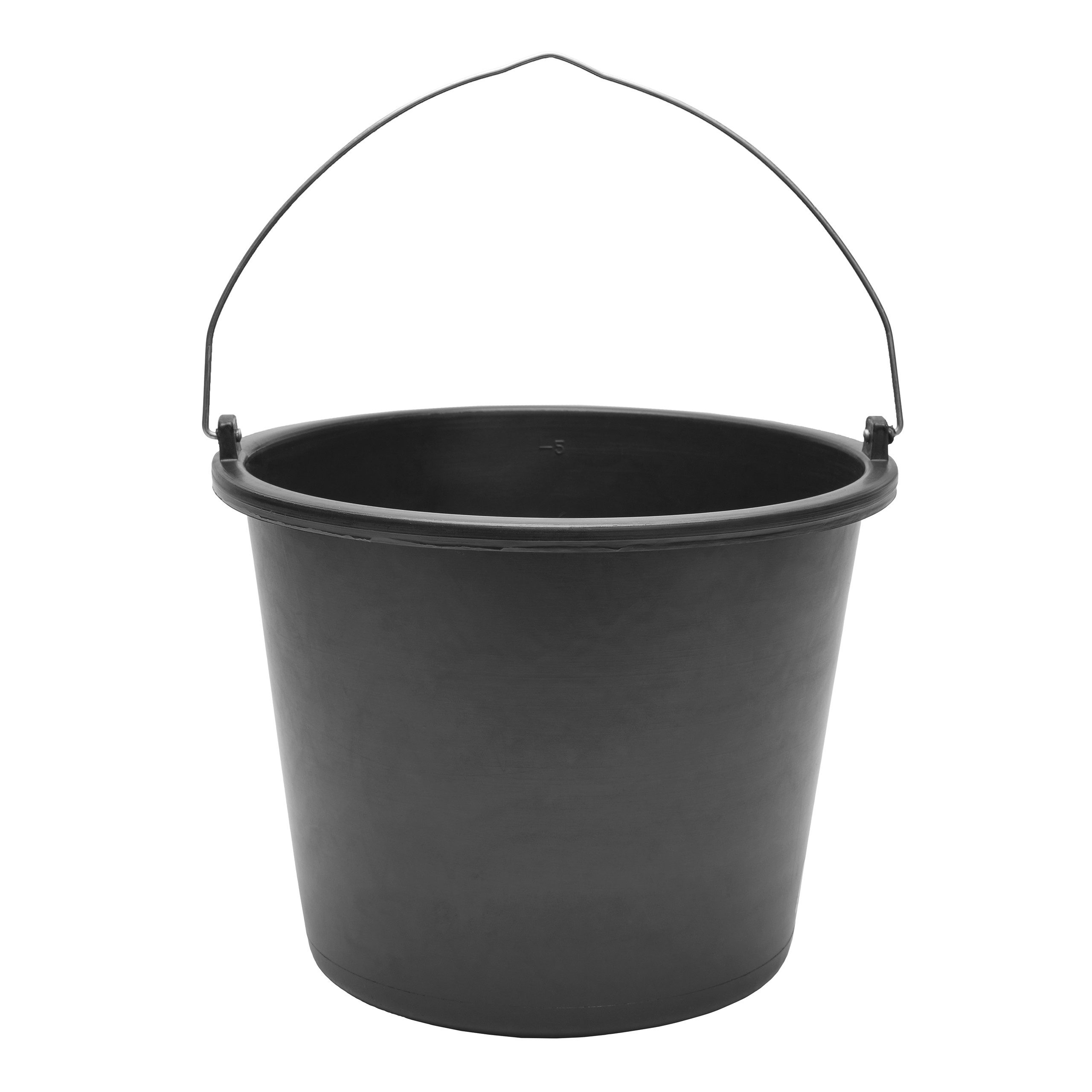 Garronda Baueimer Robuster Baueimer aus strapazierfähigem PE mit Metallhenkel GD-0168, (1-tlg., 1), Mischen von Beton, Mörtel, Gips, Kleber, Sand, Erde, Wasser, Schutt