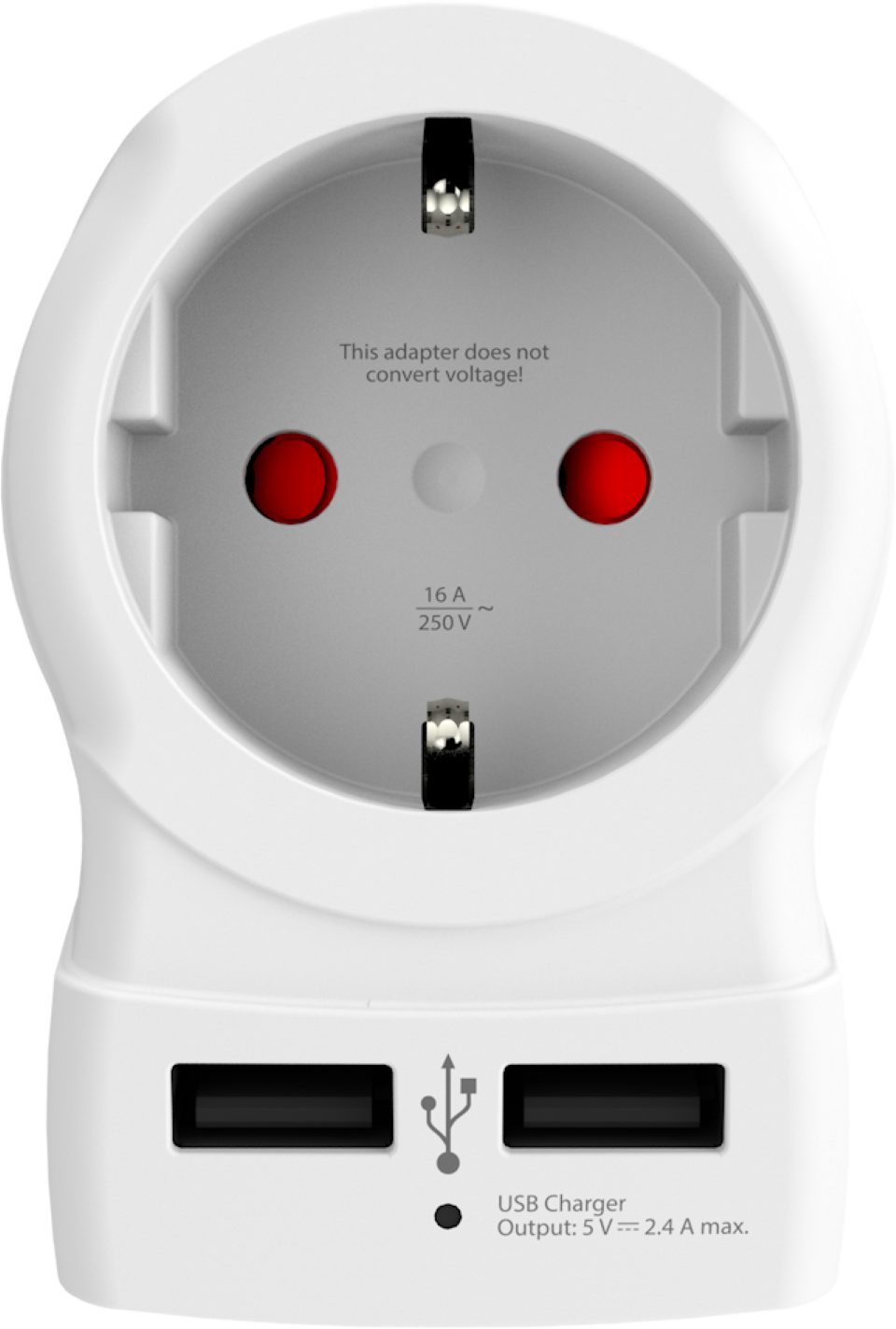 SKROSS Europe to US USB Travel Adapter Reiseadapter