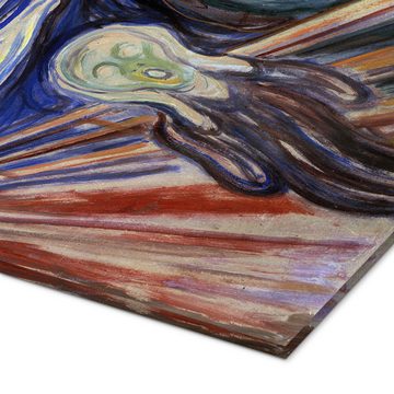Posterlounge Acrylglasbild Edvard Munch, Der Schrei, Wohnzimmer Malerei