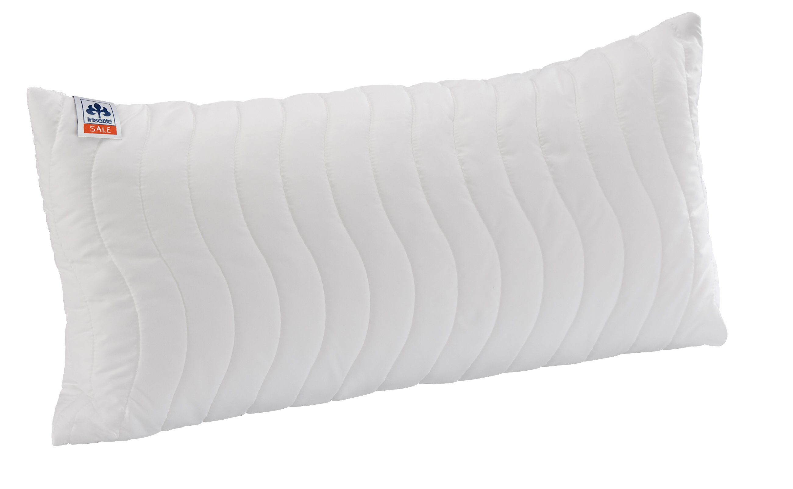 Irisette Sale Microfaserkissen Jette, Füllung: 100% Polyester - Hohlfaserkugeln, Bezug: angenehm weich, Rückenschläfer, Seitenschläfer, Bauchschläfer, 1-tlg., stützt Kopf und Nacken ideal, Deutsches Markenprodukt, kochfest