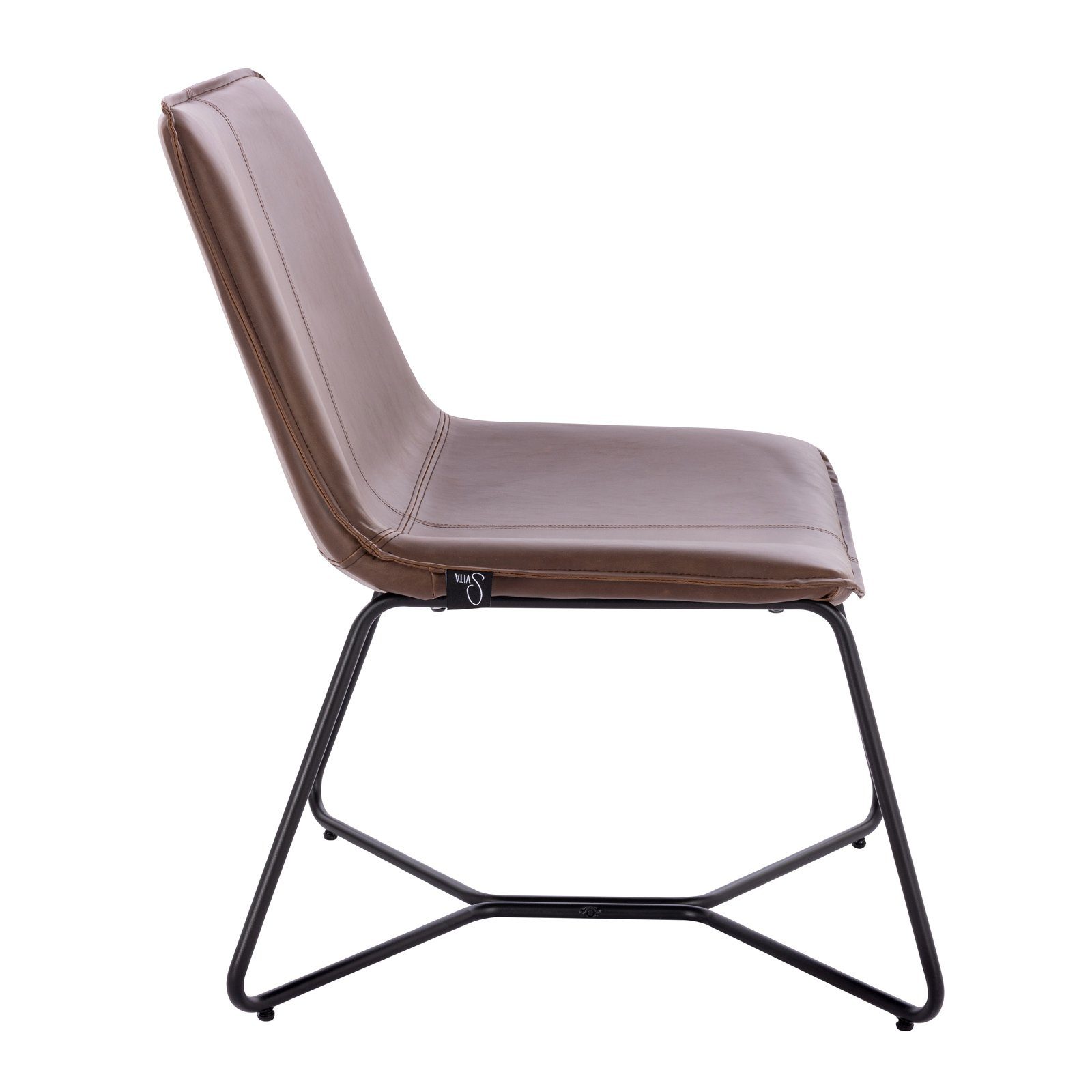 SVITA Loungesessel RON (1-St), Cocktailsessel, Clubsessel, große Sitzfläche, Kunstleder