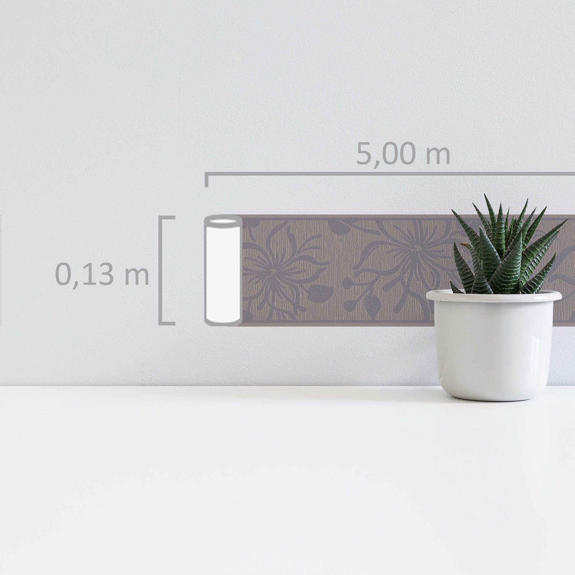 A.S. Création Bordüre Only Borders 11, strukturiert, floral, geblümt, natür günstig online kaufen