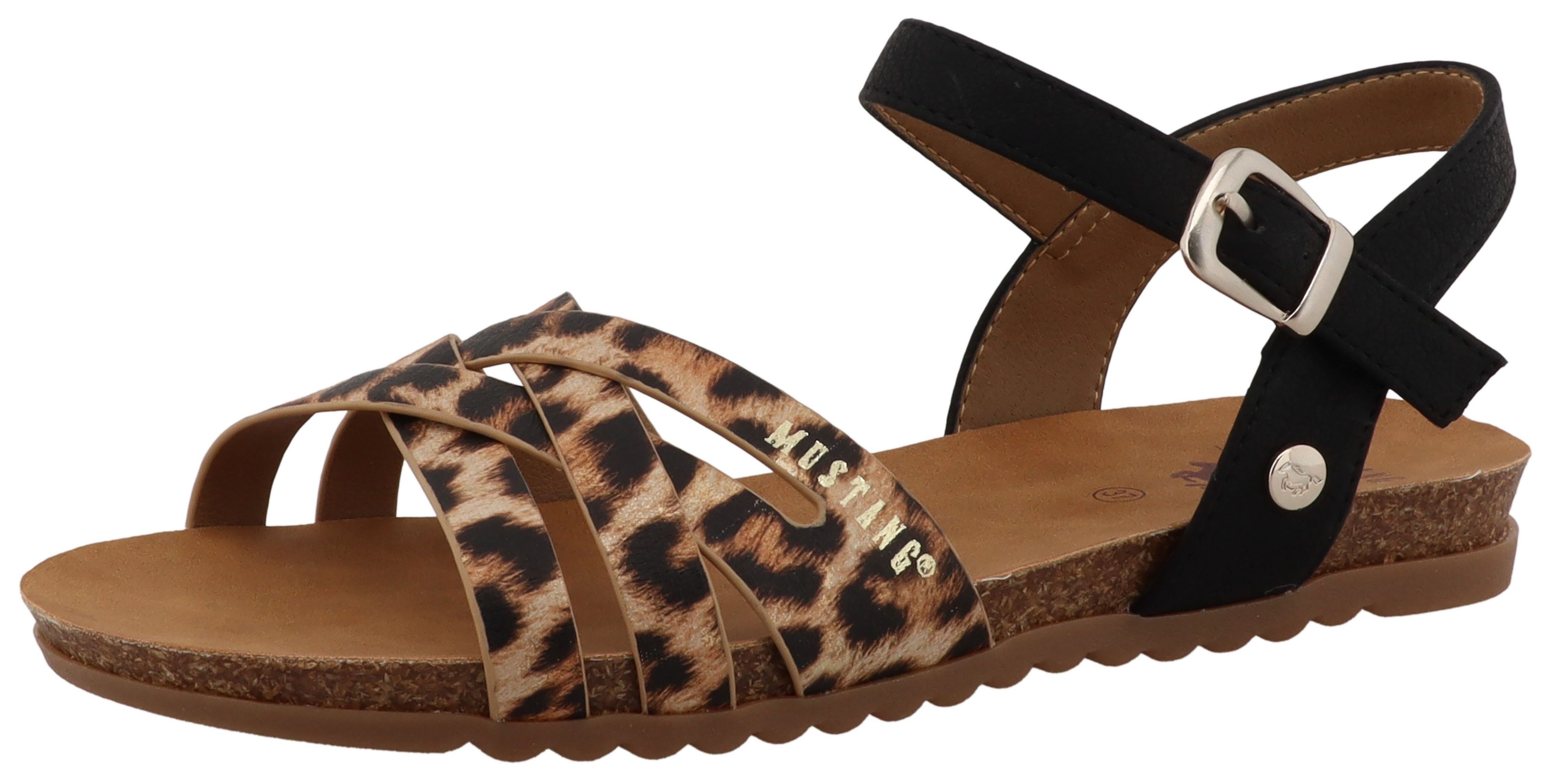Mustang Shoes Nannette Riemchensandale Sandalette, Sommerschuh mit verstell günstig online kaufen