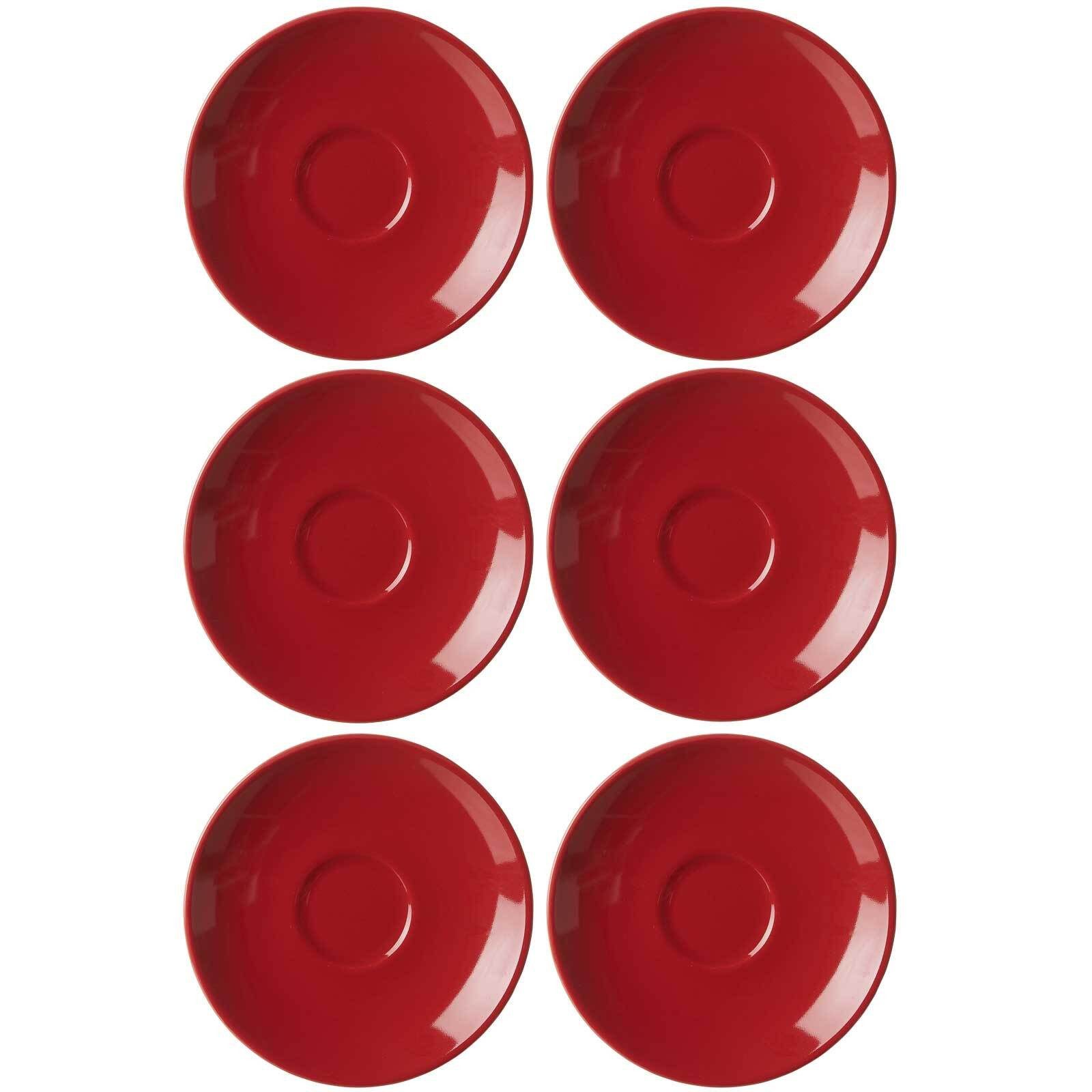 Ritzenhoff & Breker Untertasse Doppio Espressountertassen ø 12 cm 6er Set, (6 St)