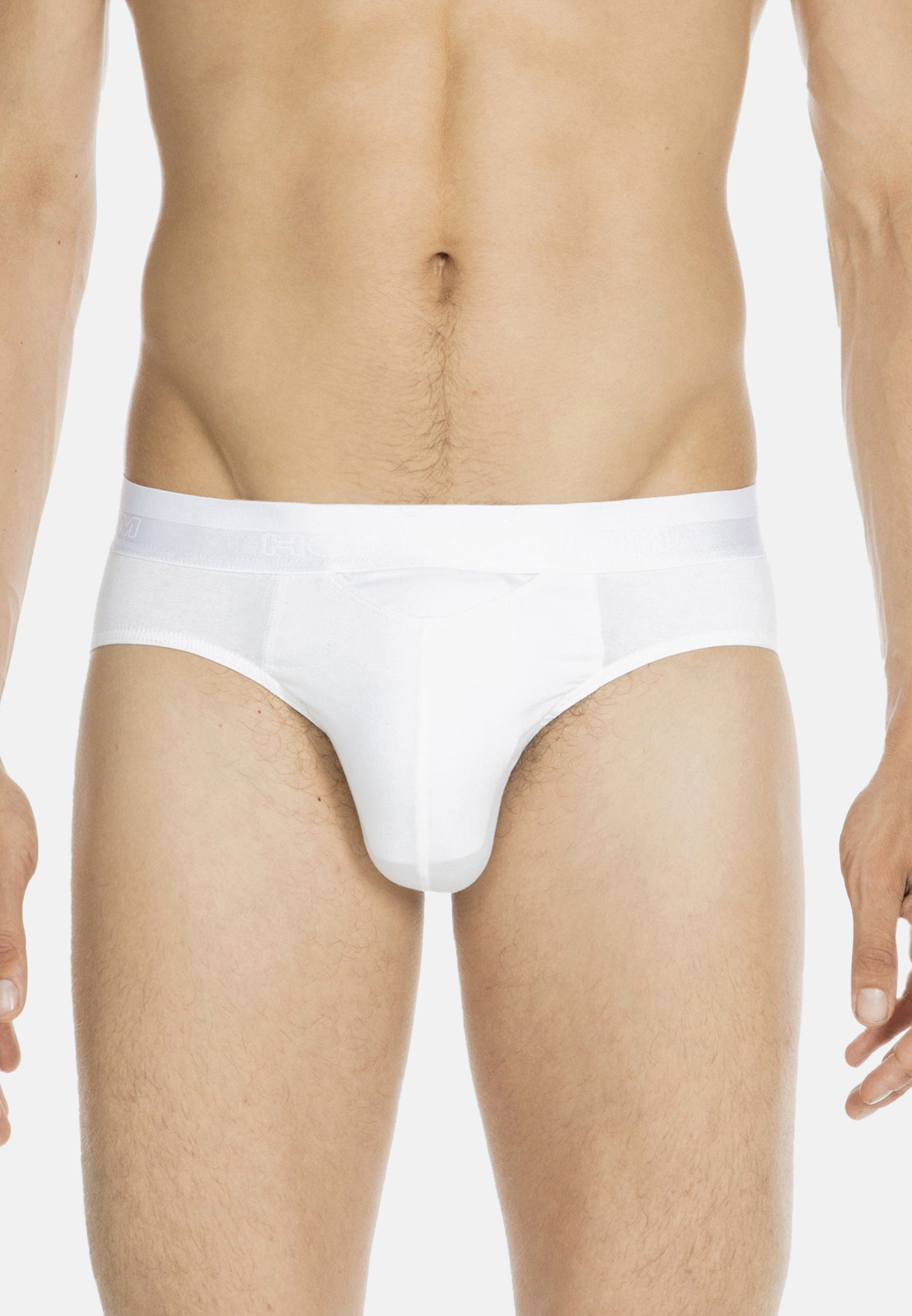 Hom Slip wunderbare (1-St) Mit - Schenkt Beinfreiheit Weiß Mini - Eingriff H01 - Slip Baumwolle