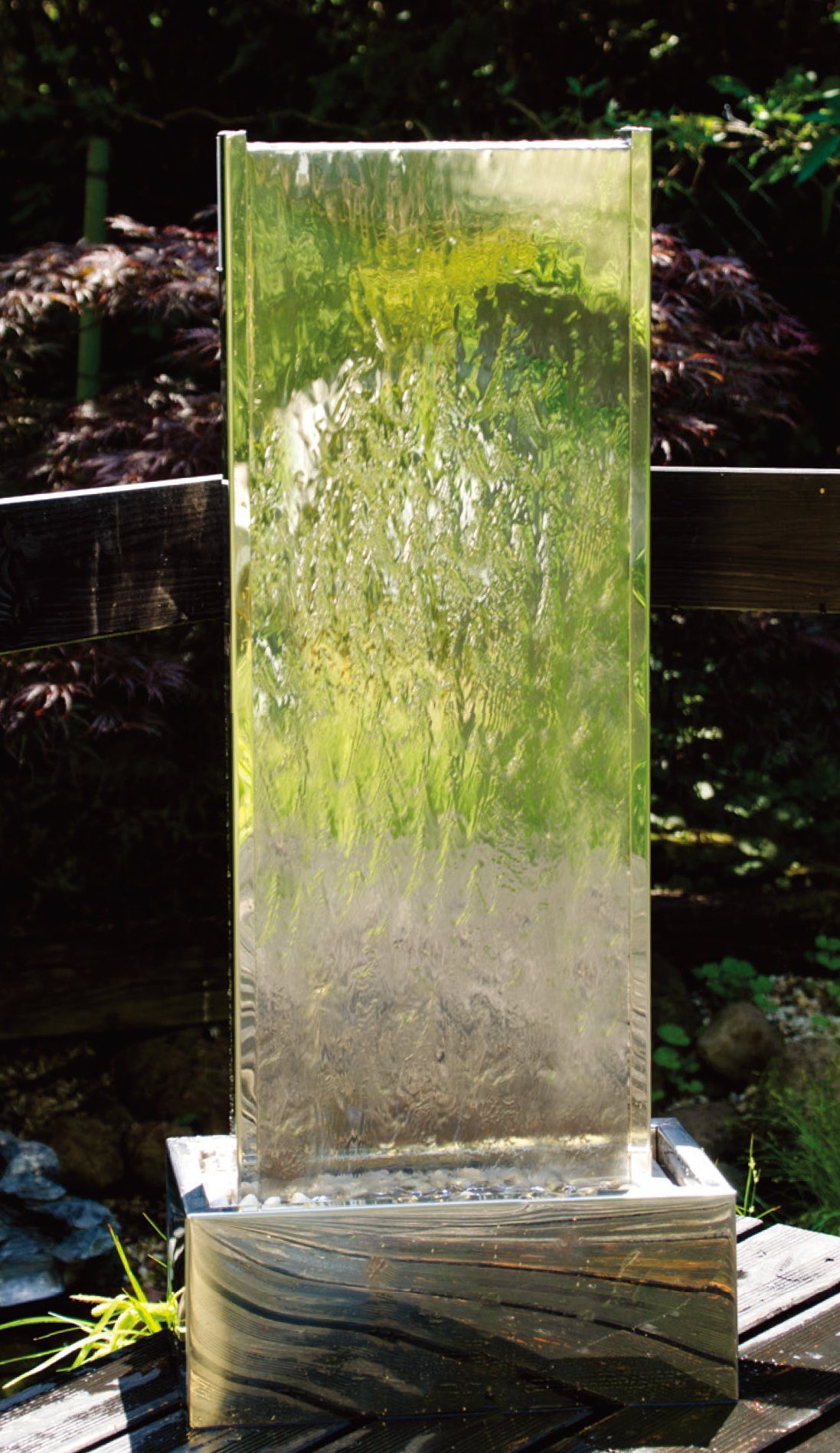 Köhko Gartenbrunnen "MURO " mit LED günstig online kaufen