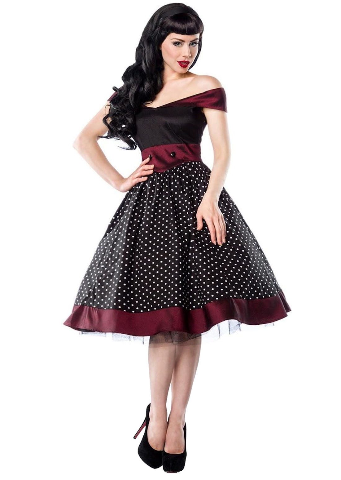 Atixo A-Linien-Kleid 50er Jahre Pin Up günstig online kaufen