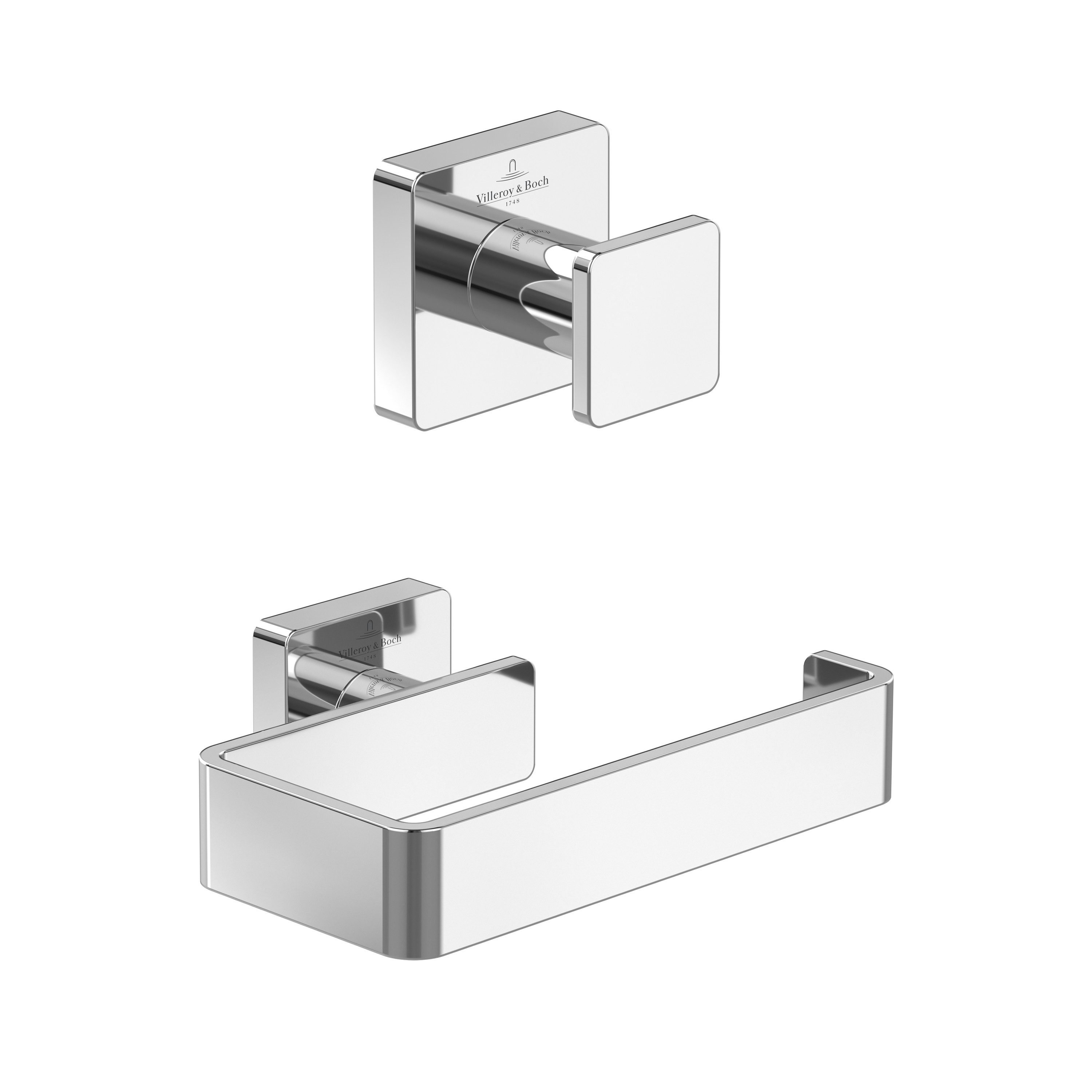 Villeroy & Boch Handtuchhaken, Handtuchhaken & Toilettenpapierhalter, Chrom