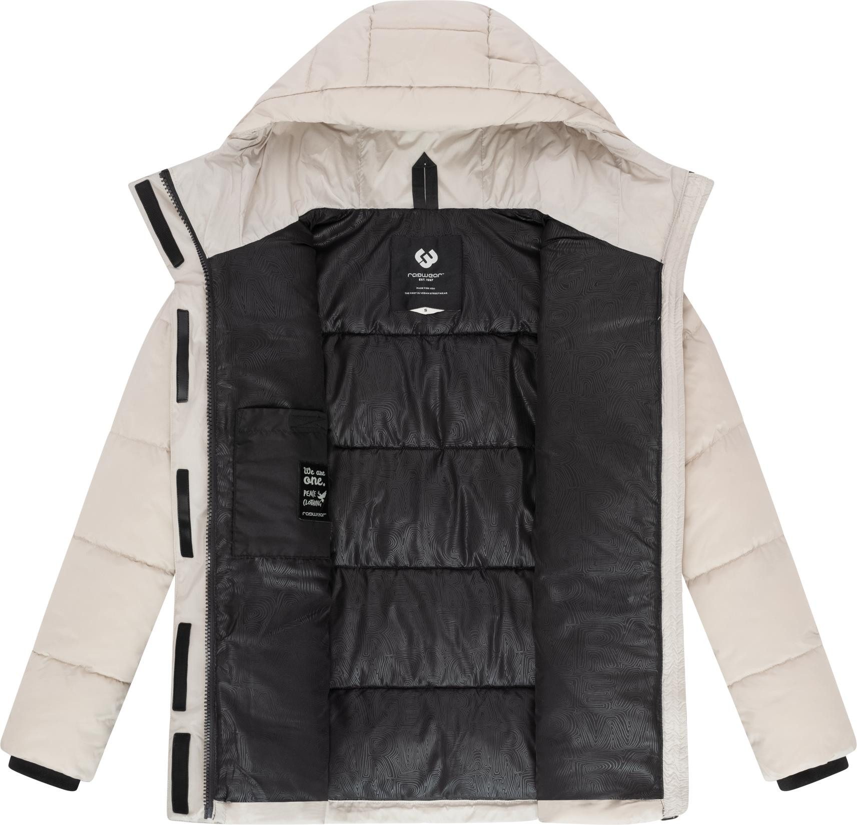 Ragwear Anorak Wikesh stylische Winter Steppjacke mit Colourblocking