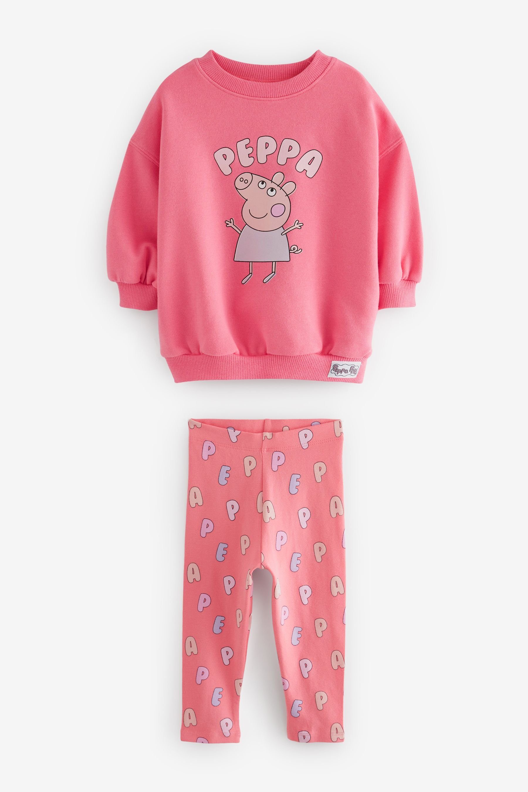 Next Shirt & Leggings Peppa Pig Sweatshirt und Leggings im Set (2-tlg)