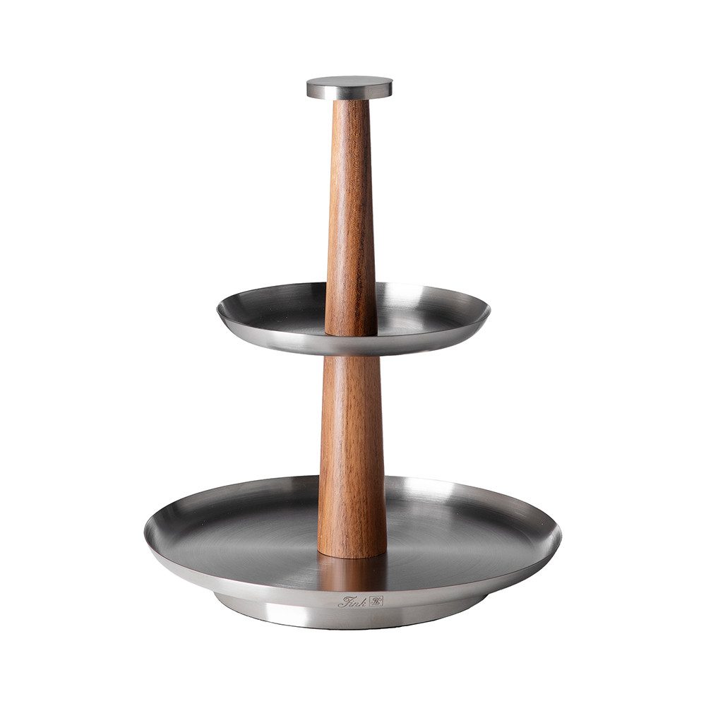 Fink Etagere ROMA, Akazienholz, Edelstahl, (1-tlg)