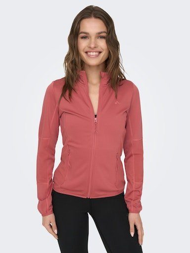 ONPJETTA LS Play Red FLEECE JCK HN ONLY FZ Mineral Trainingsjacke NOOS