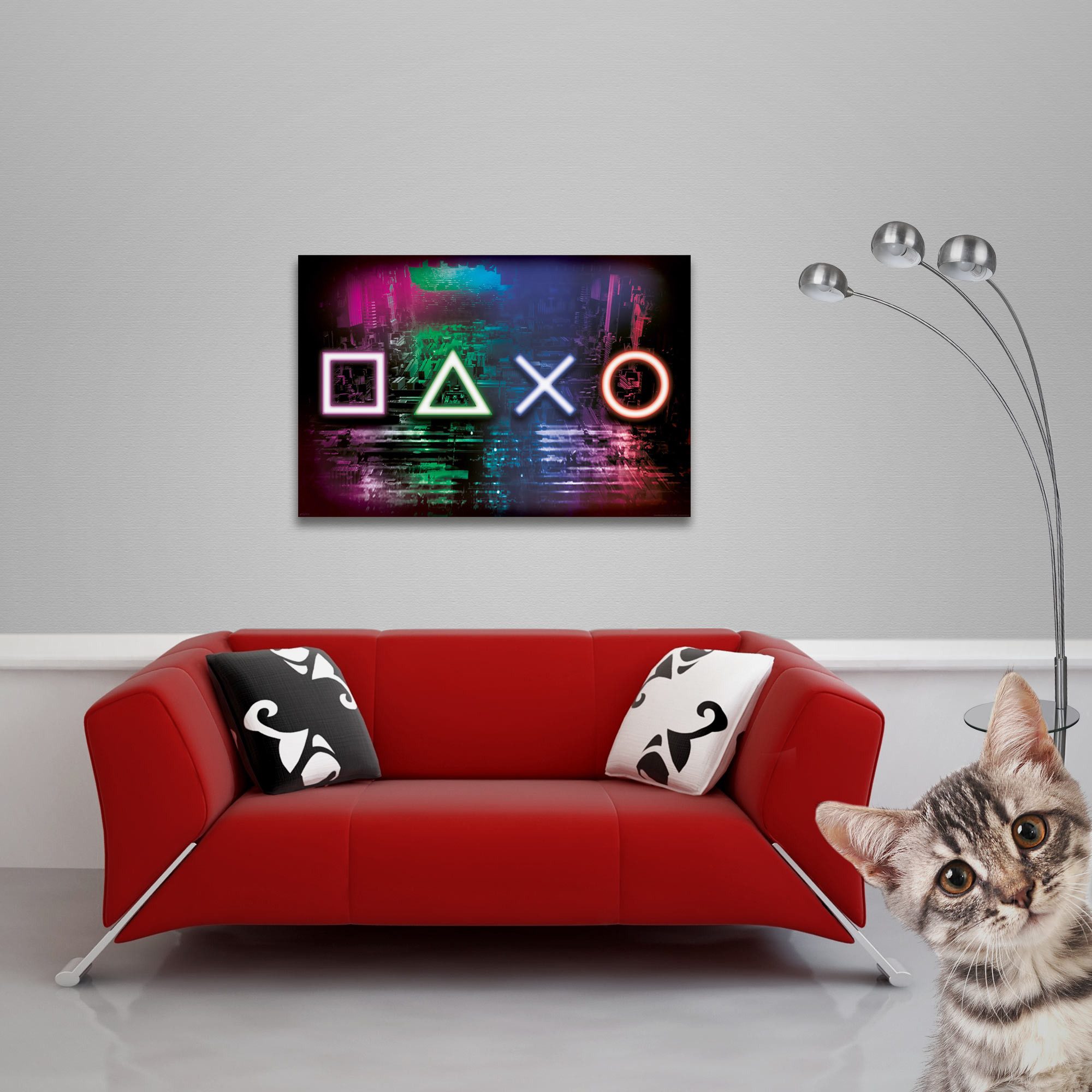 Poster Gaming - Poster - Neon Controller Symbols günstig online kaufen