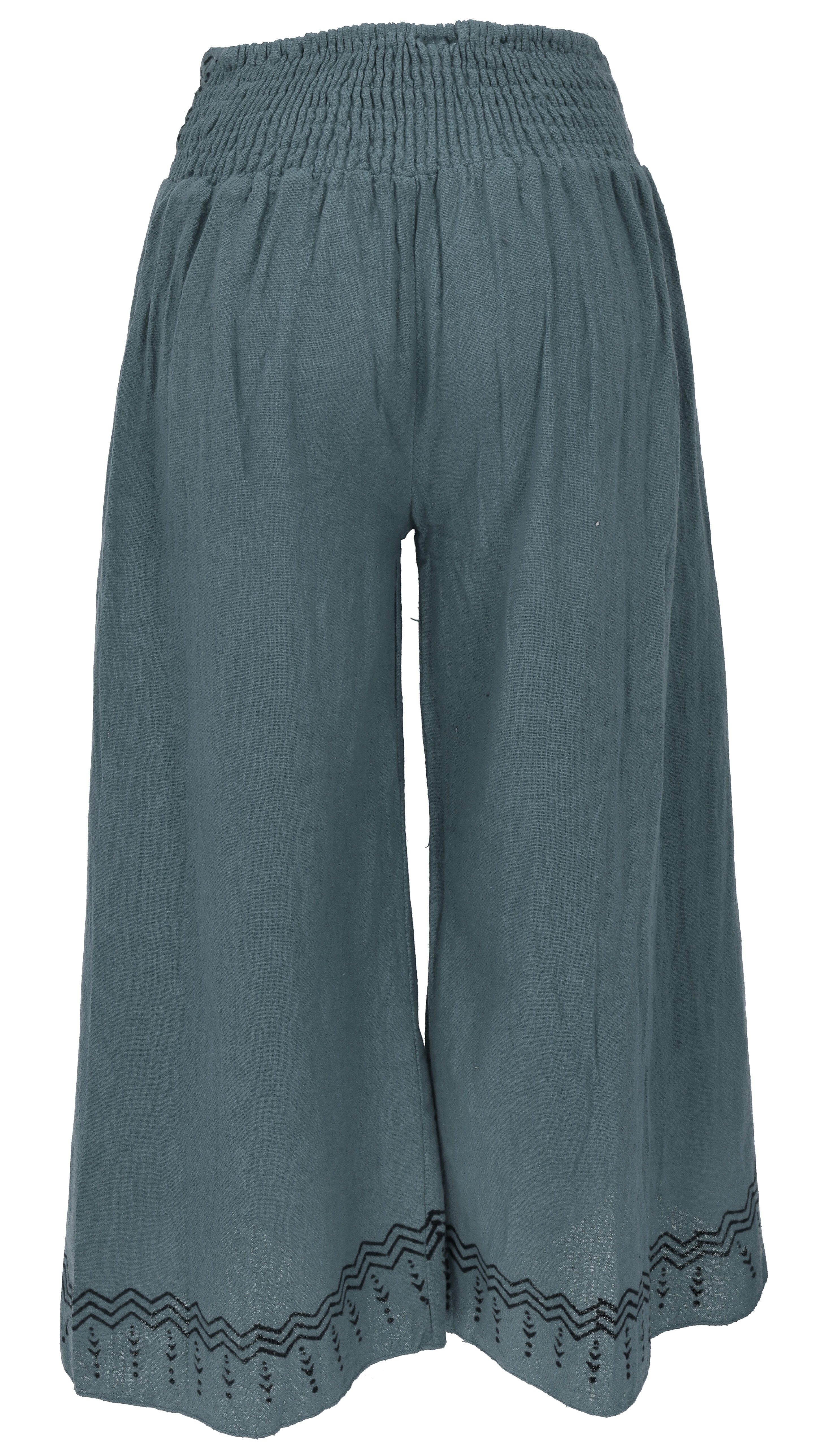 Guru-Shop Relaxhose Palazzohose, Hosenrock, bedruckte natürliche.. günstig online kaufen