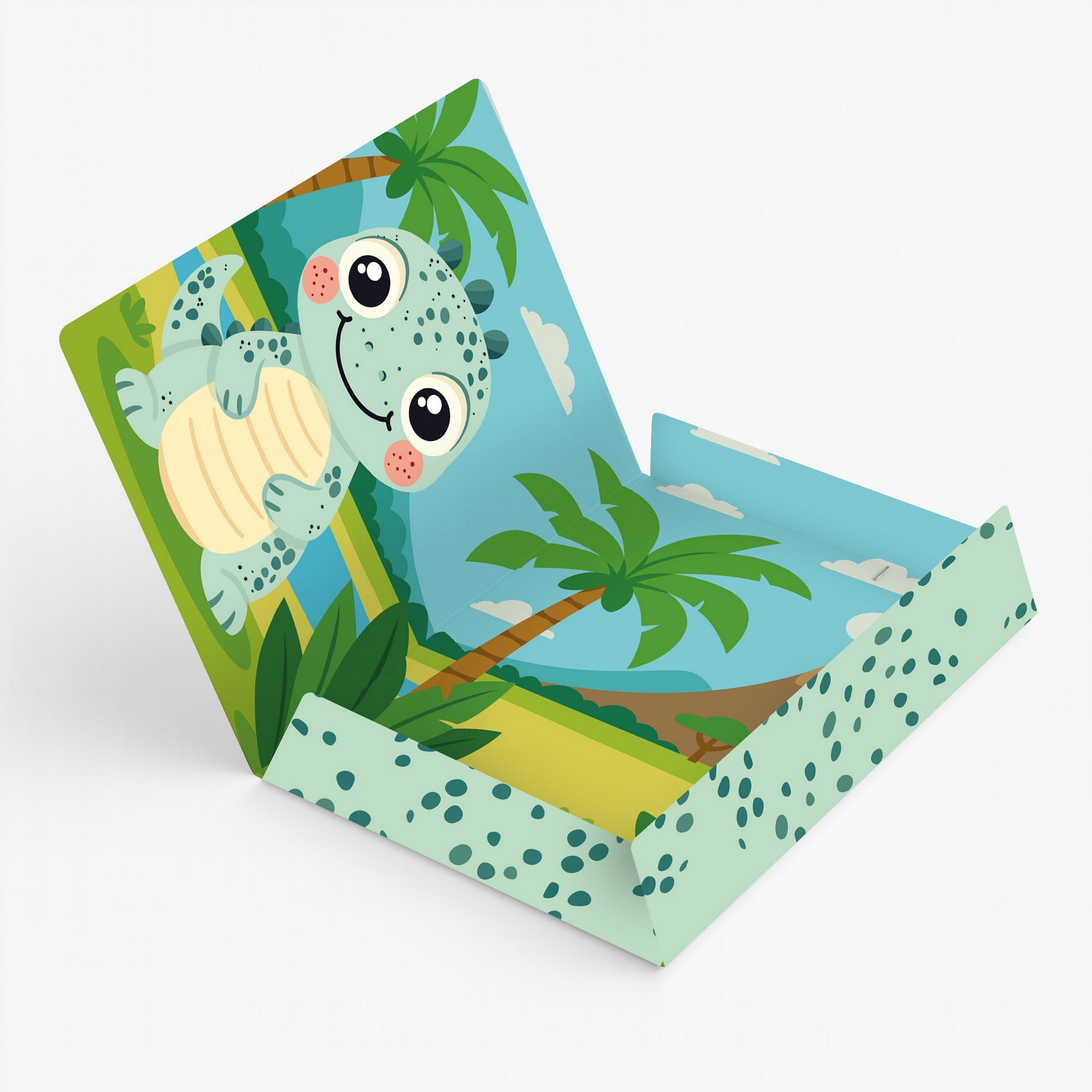 itenga Organisationsmappe itenga Postmappe A4 PP Motiv Kawaii DINO aus langlebigem Kunststoff – Bild 2 von 3