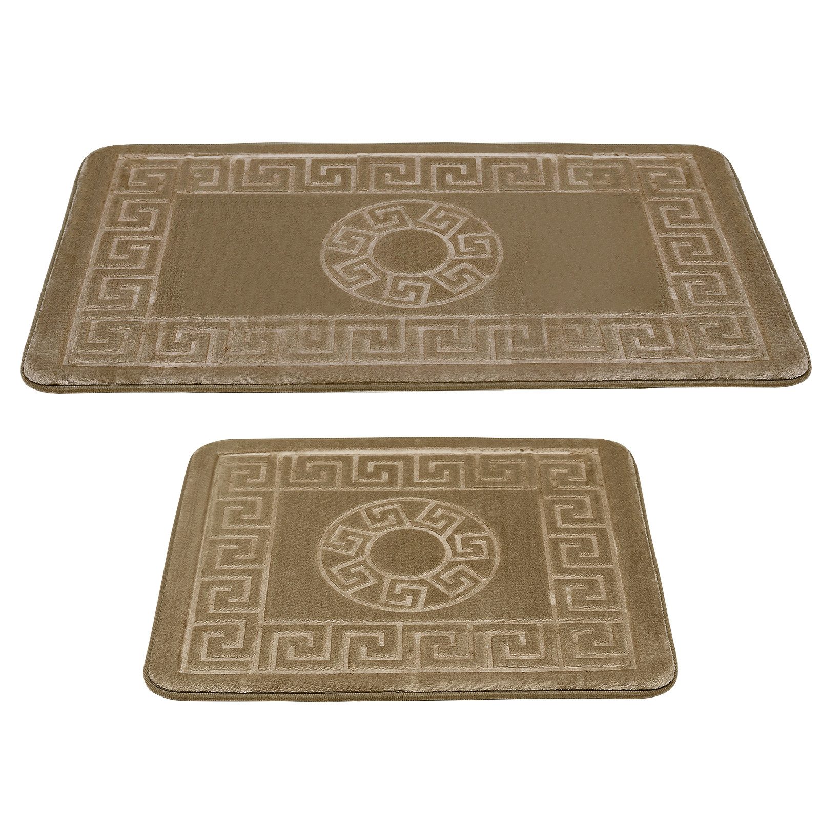 HOMELUX Badematte 2-teilig Badteppich Set Wasserabsorbierend günstig online kaufen