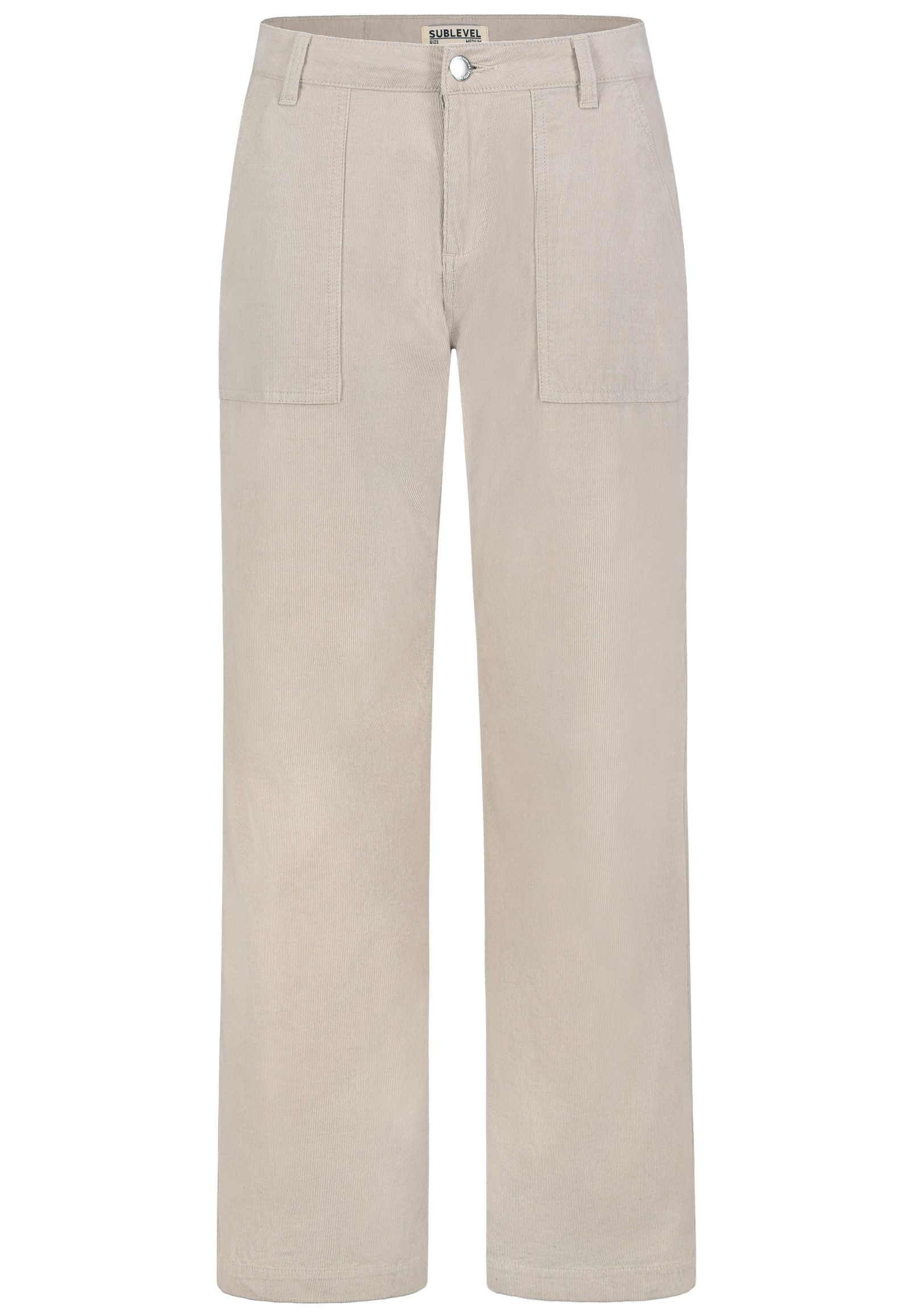 SUBLEVEL Stoffhose Damen Kordhose Straight wide günstig online kaufen