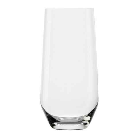 Stölzle Longdrinkglas REVOLUTION, Glas, aus Kristallglas, Höhe ca. 14,4 cm, spülmaschinengeeignet, 6-teilig