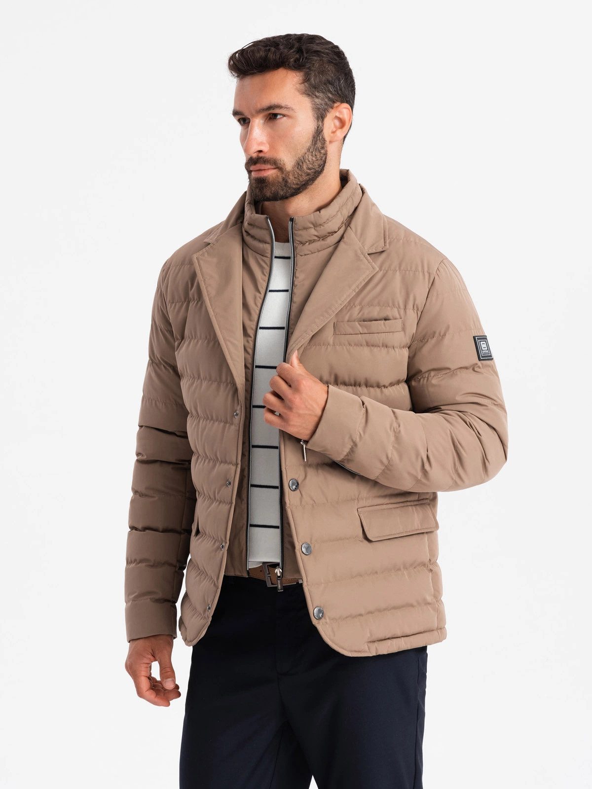 OMBRE Steppjacke Steppjacke mit Sakko-Schnitt günstig online kaufen