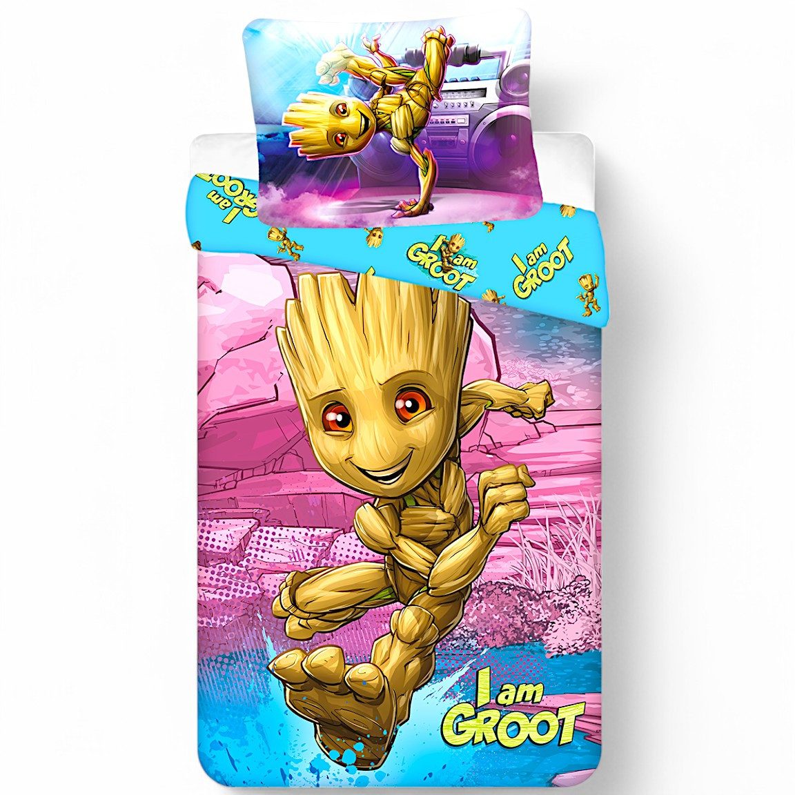 MARVEL Bettwäsche I am Groot, Baumwolle, 2 teilig, Jungen Wendebettwäsche 1 günstig online kaufen