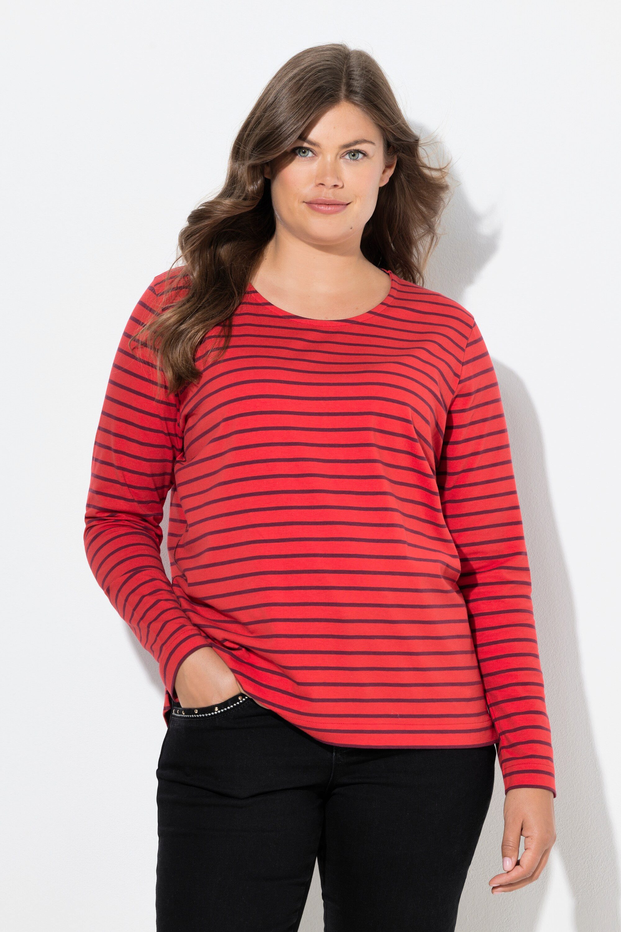 Laurasøn Longsleeve Ringelshirt Langarm Rundhalsausschnitt günstig online kaufen