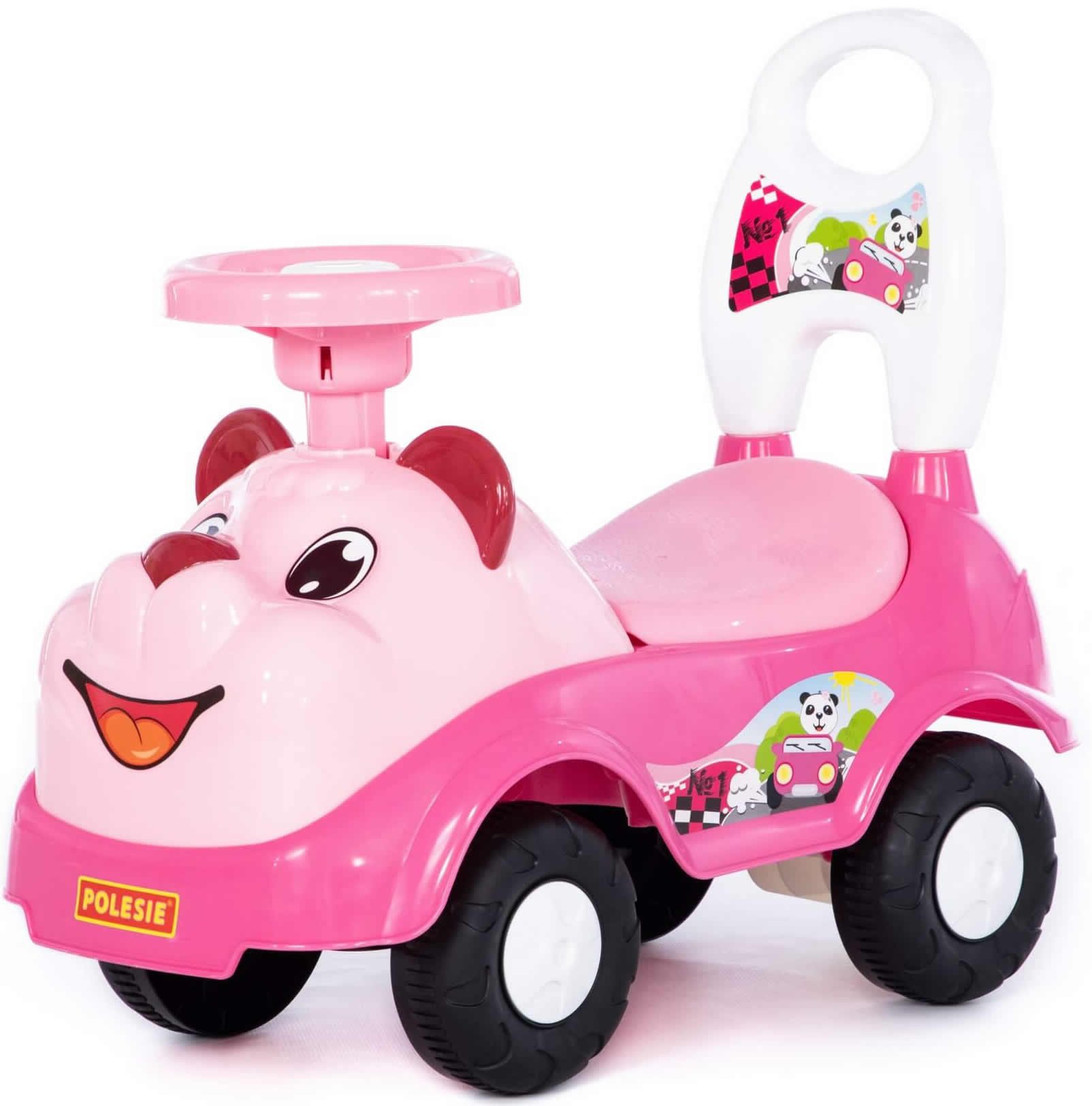 Rutscherauto Rutscher Panda pink Kinder Rutschfahrzeug Lauflernhilfe +12M