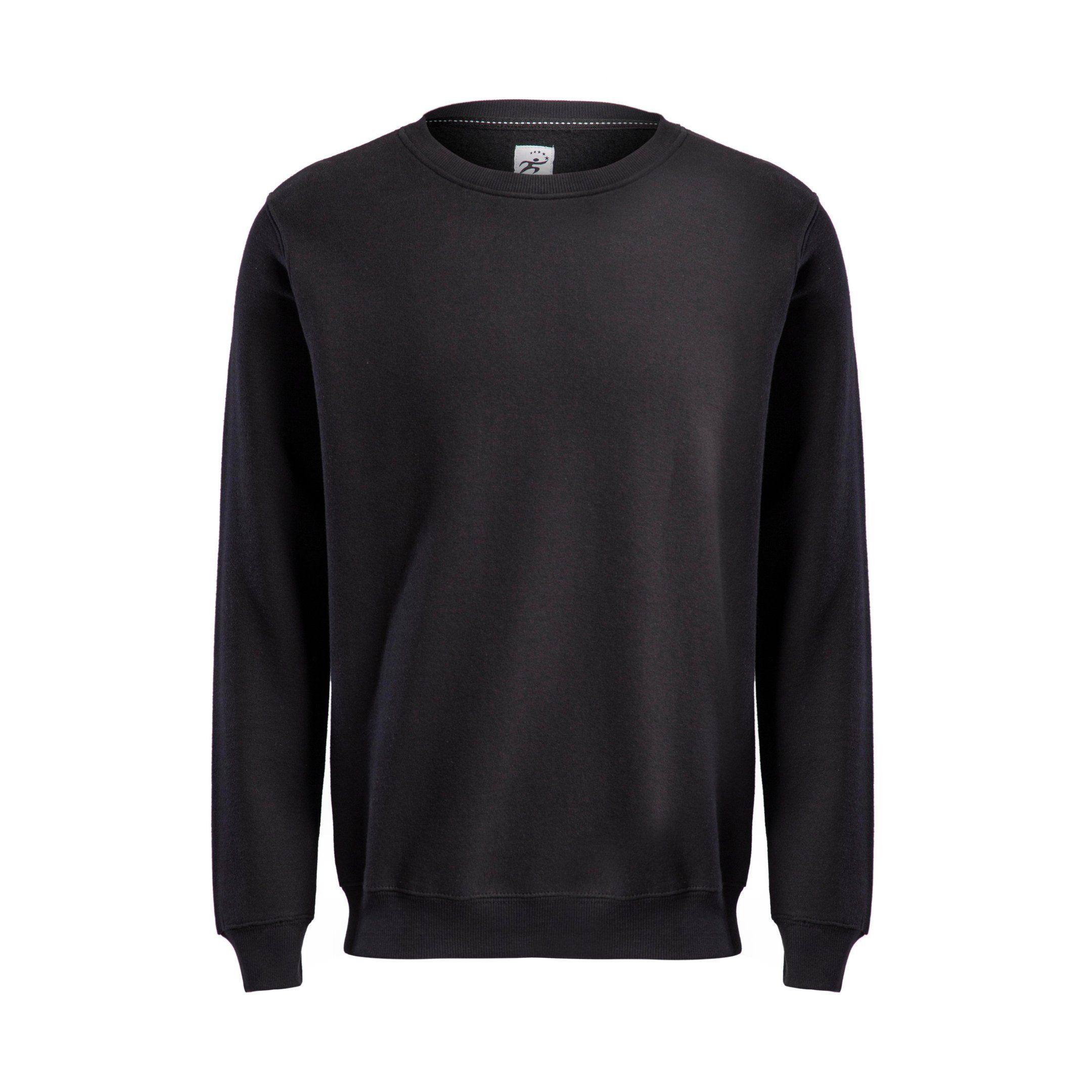 Hometex Premium Textiles Sweatshirt Rundhals Sweatshirt, Basic Pullover aus Baumwolle & Polyester, Ideal für Arbeit, Freizeit, Schule oder als Trainingskleidung