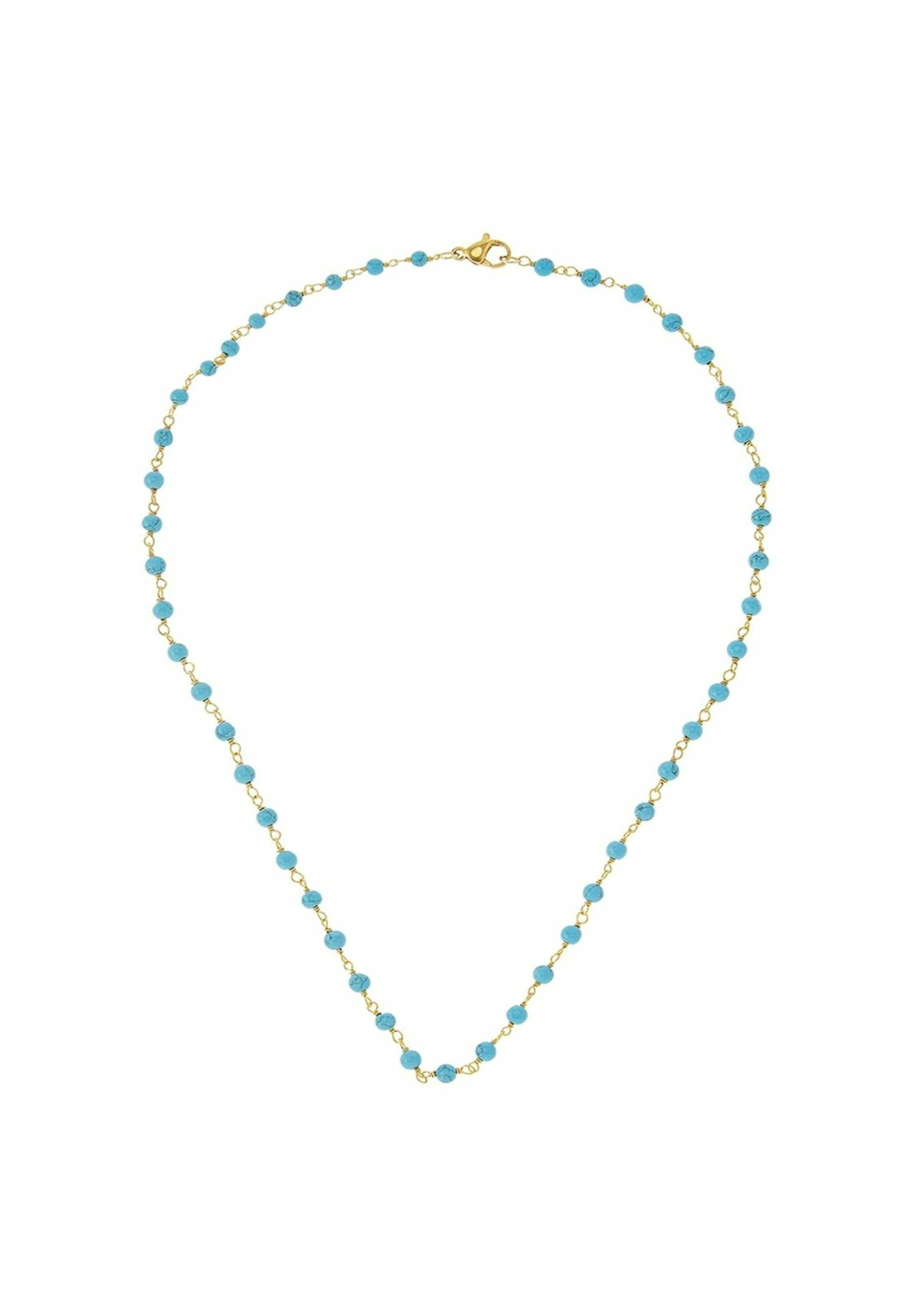 Gemshine Kette ohne Anhänger TÜRKIS, Europäischer Schmuck: Qualität liebevo günstig online kaufen