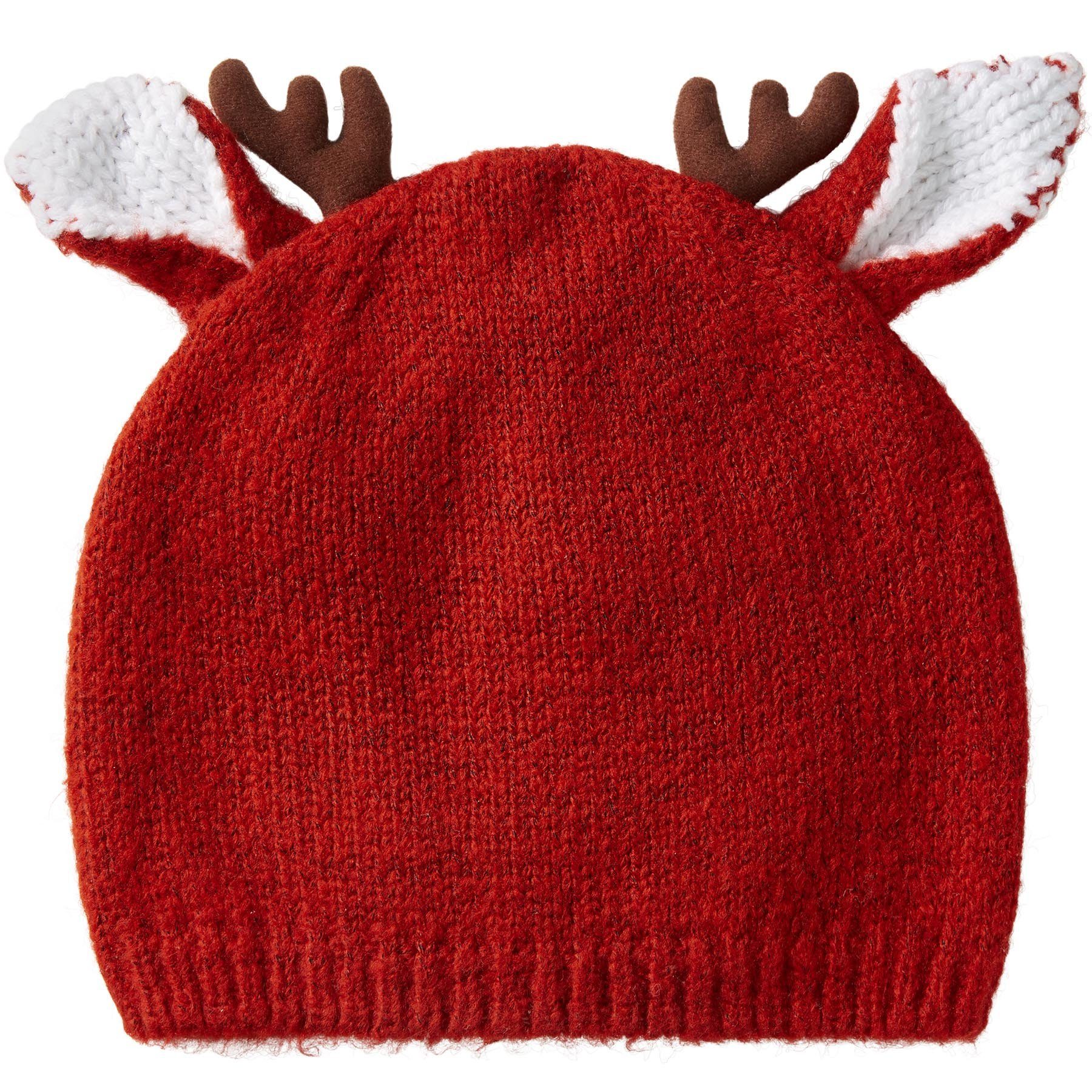 dressforfun Bommelmütze Pudelmütze, Passform in Einheitsgröße, Bund mit Rippenstrickmuster (Wintermütze, Konfektionsgröße 0 in rot) Gestrickte Weihnachtsmütze i – Bild 4 von 4