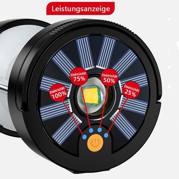 GelldG LED Laterne Solar Camping Laterne, Tragbare LED-Taschenlampe