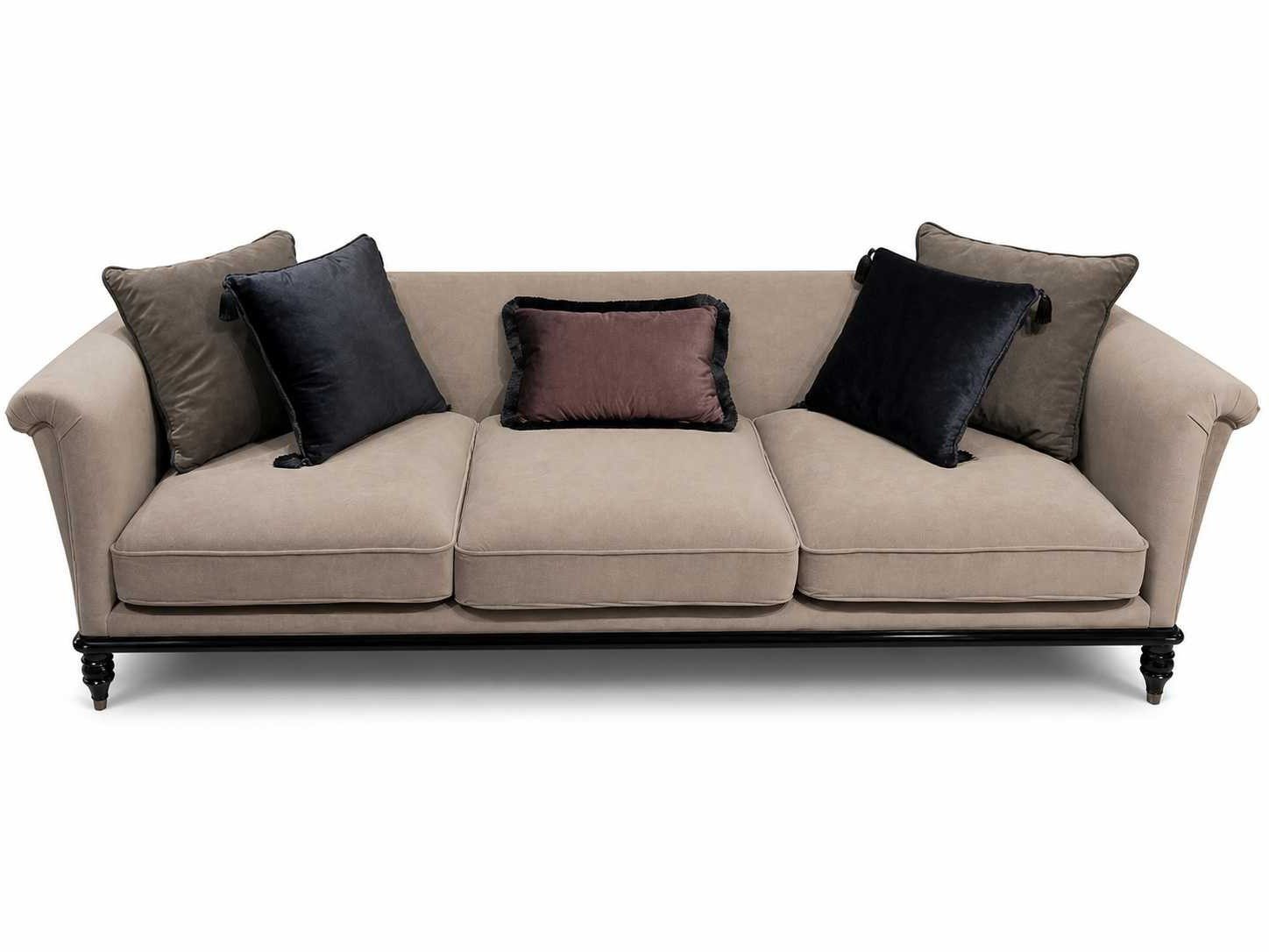 Xlmoebel 3-Sitzer Beige 3-Sitzer Sofa im modernen Design für Ihr Wohnzimmer, 1 Teile, Made in Europa